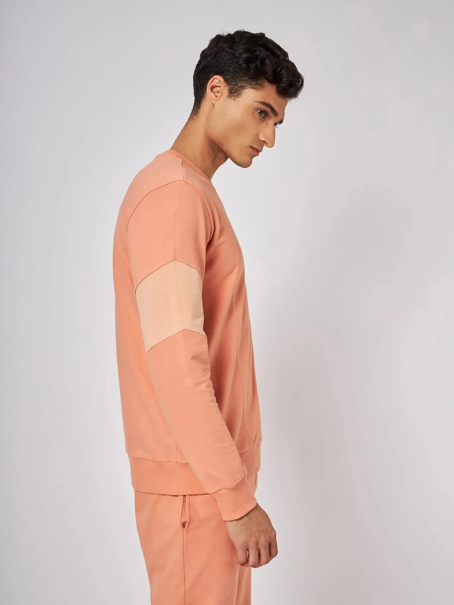 Osaka Orange Patchwork Sweatshirt