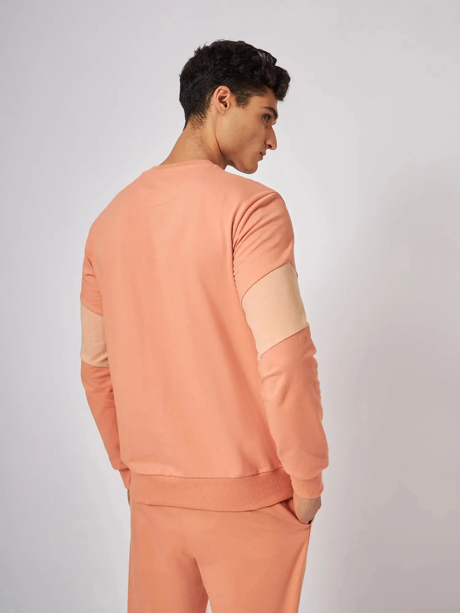 Osaka Orange Patchwork Sweatshirt
