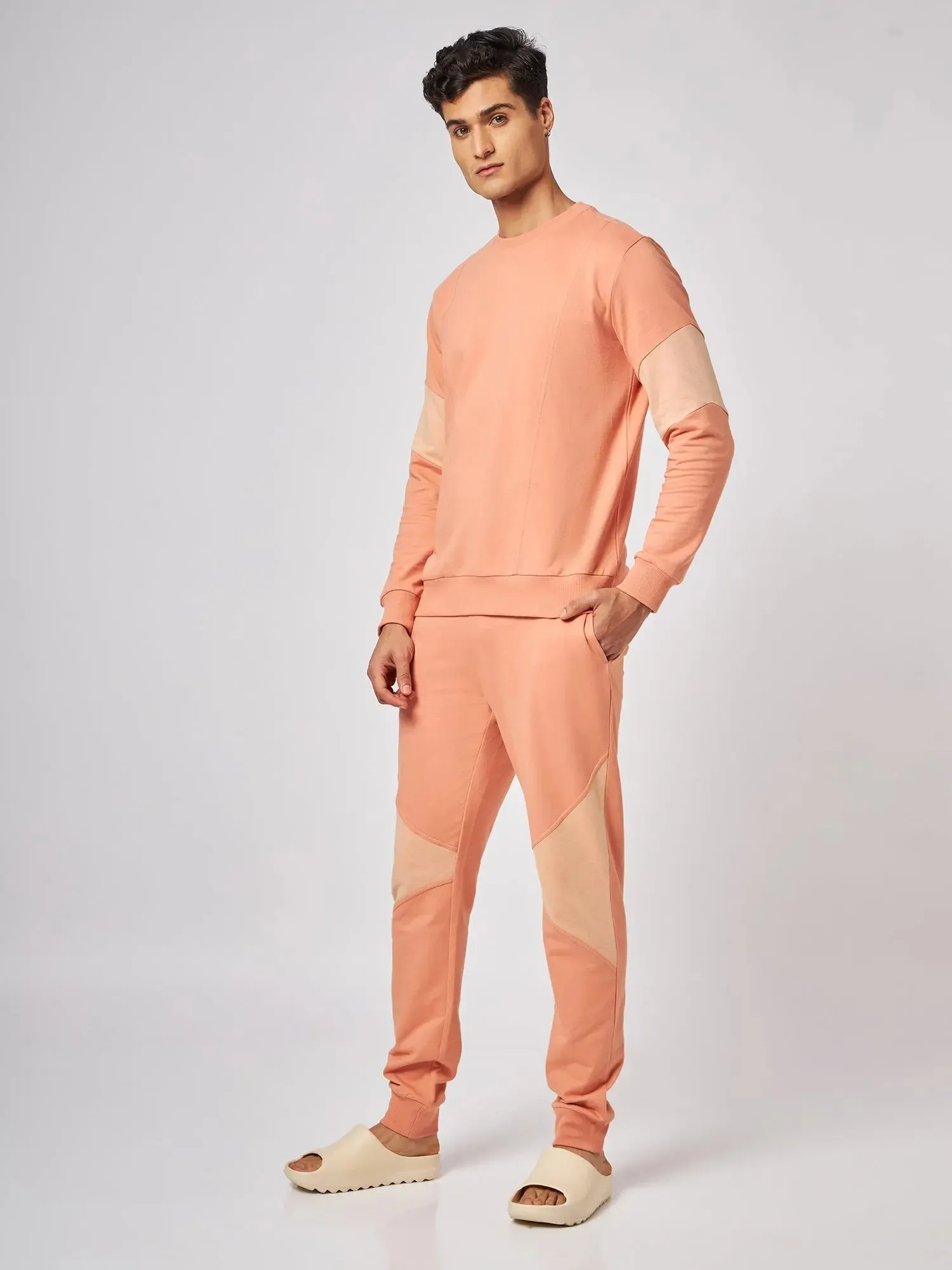 Osaka Orange Patchwork Sweatshirt
