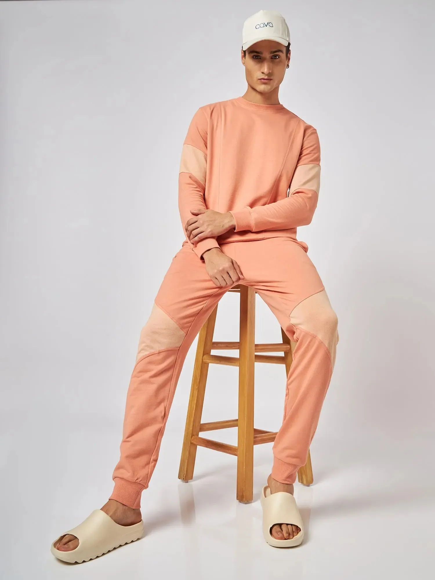 Osaka Orange Patchwork Sweatshirt
