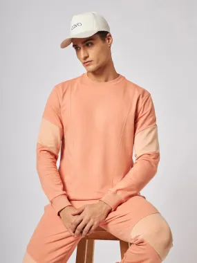 Osaka Orange Patchwork Sweatshirt