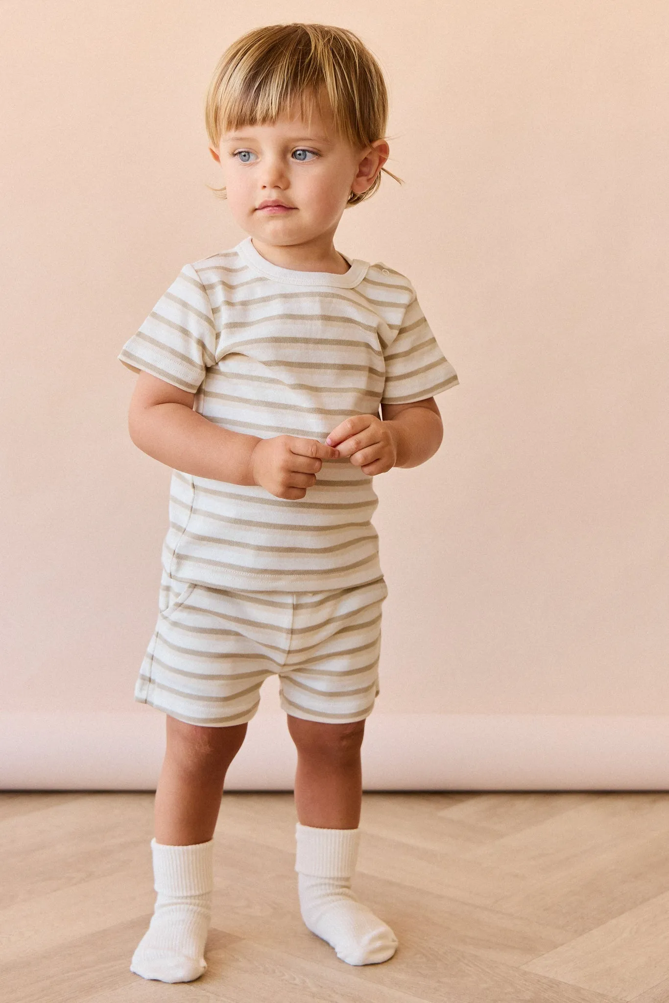 Pima Cotton Willem Short - Sundrenched Stripe