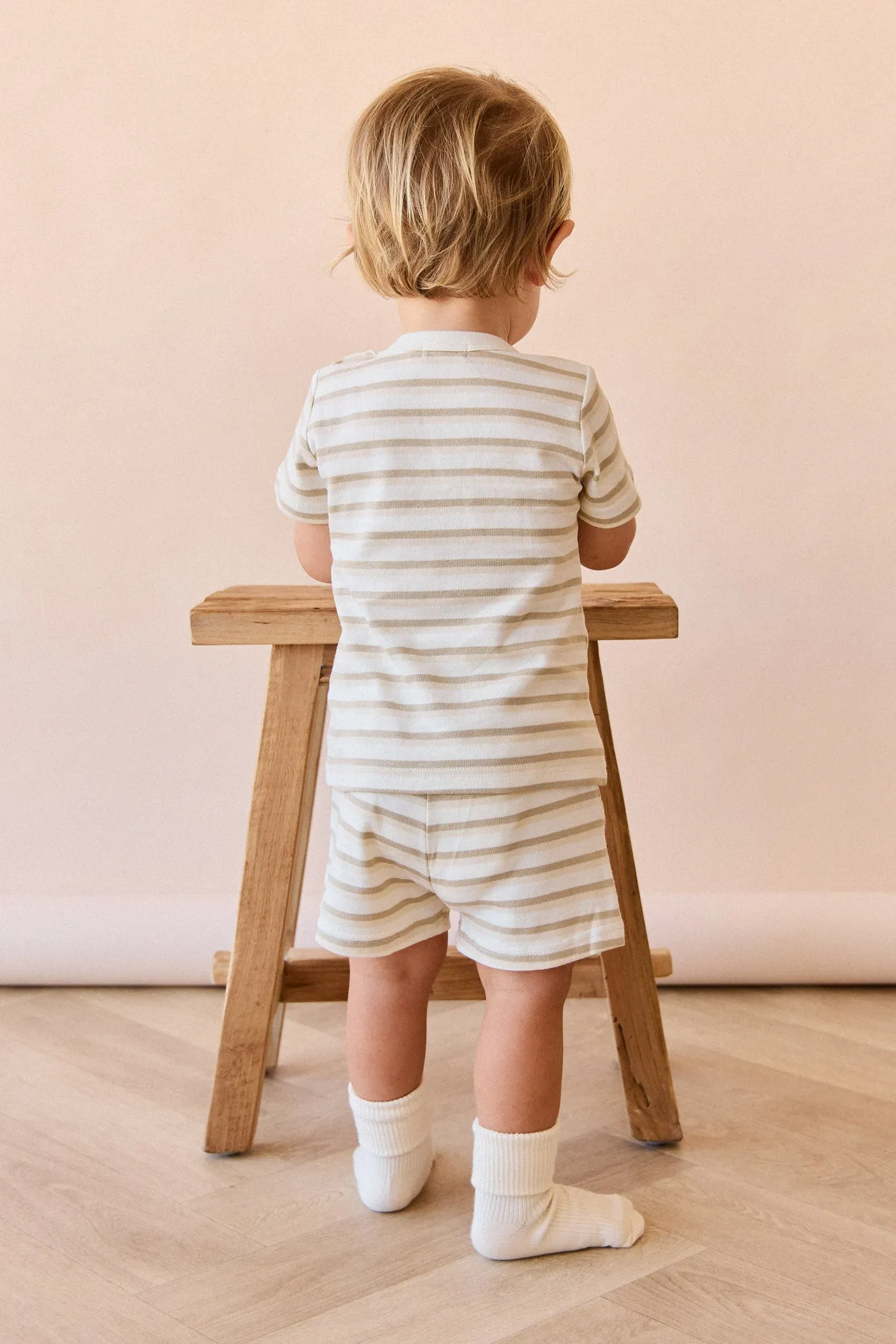 Pima Cotton Willem Short - Sundrenched Stripe