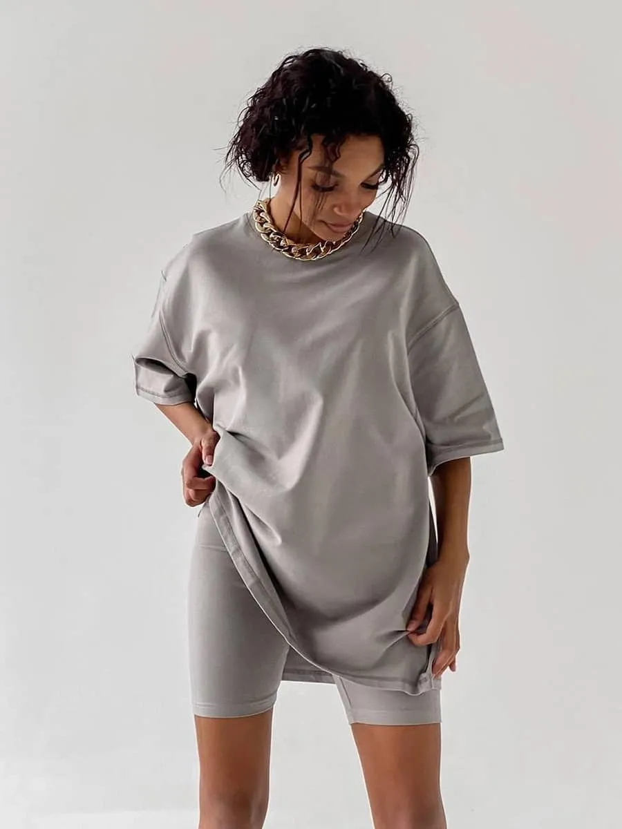 Printed short-sleeved T-shirt