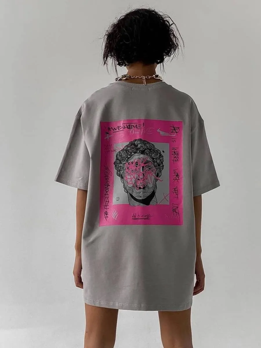 Printed short-sleeved T-shirt