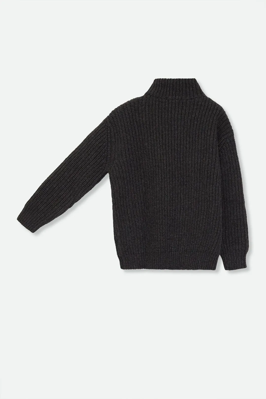 SERA SWEATER IN EXTRAFINE MERINO WOOL IN CHARCOAL GREY