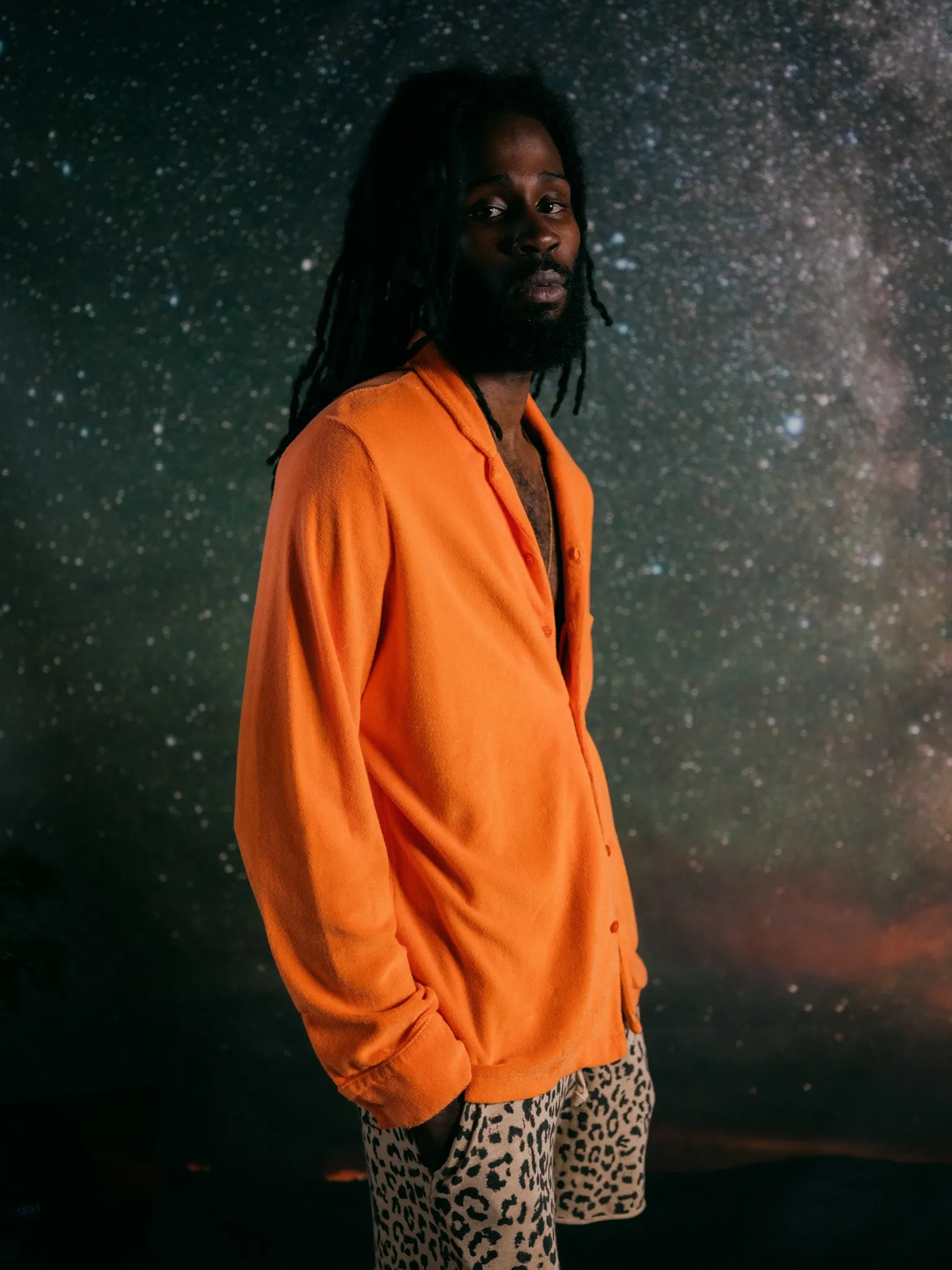 SHIRT LONG SLEEVE TERRY SALMON