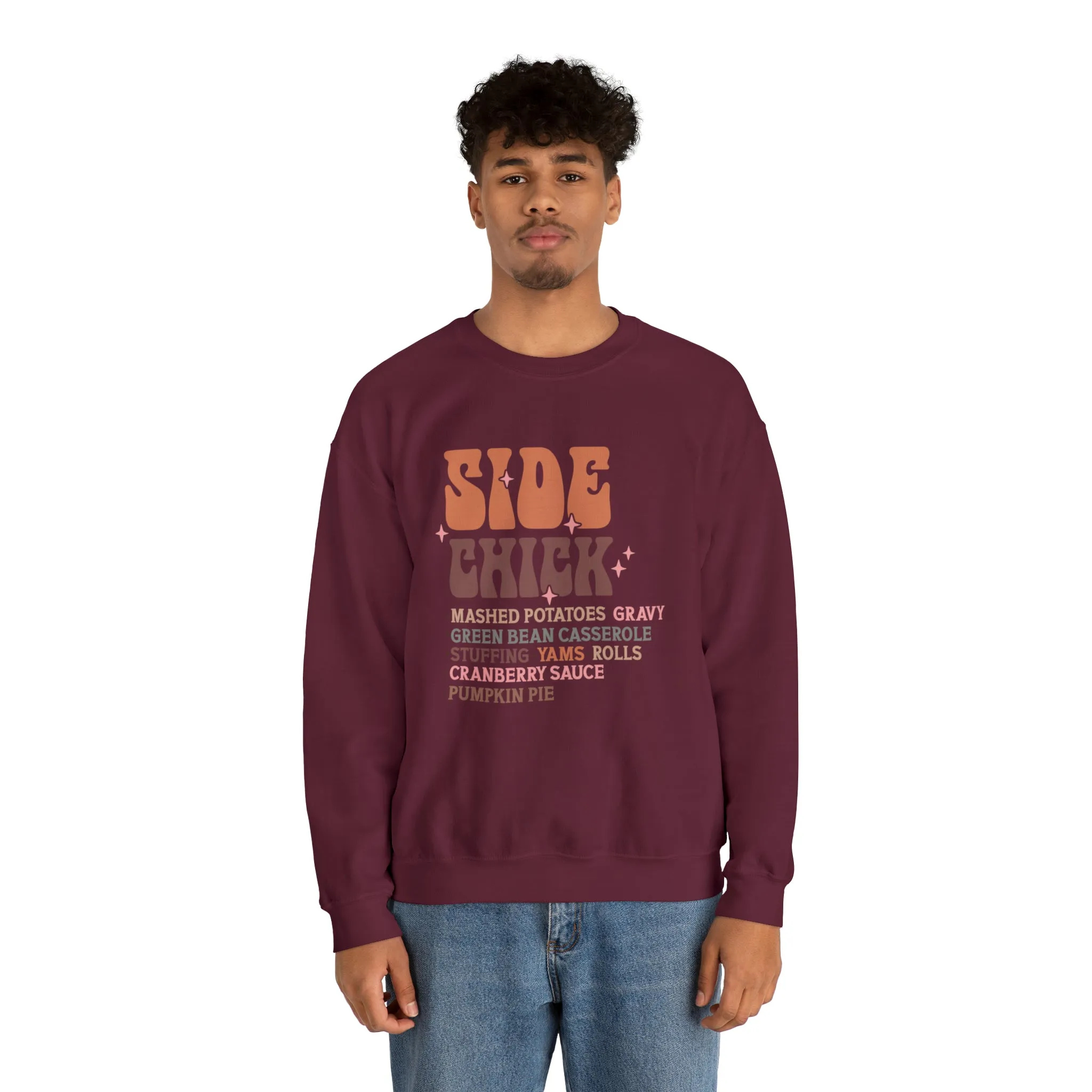 Side Chick Thanksgiving Crewneck Sweatshirt | Unisex Sizing | Falls Favorite