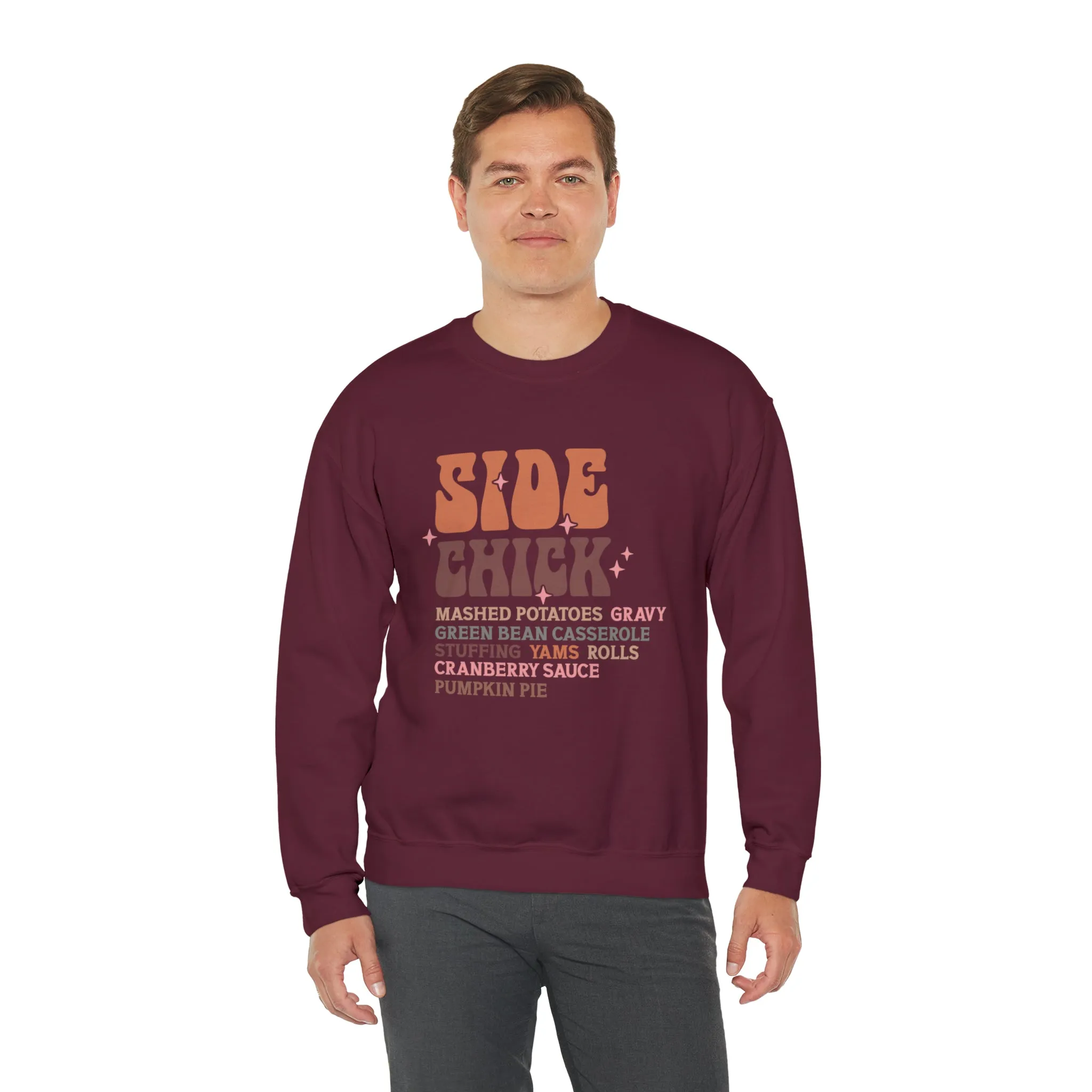 Side Chick Thanksgiving Crewneck Sweatshirt | Unisex Sizing | Falls Favorite