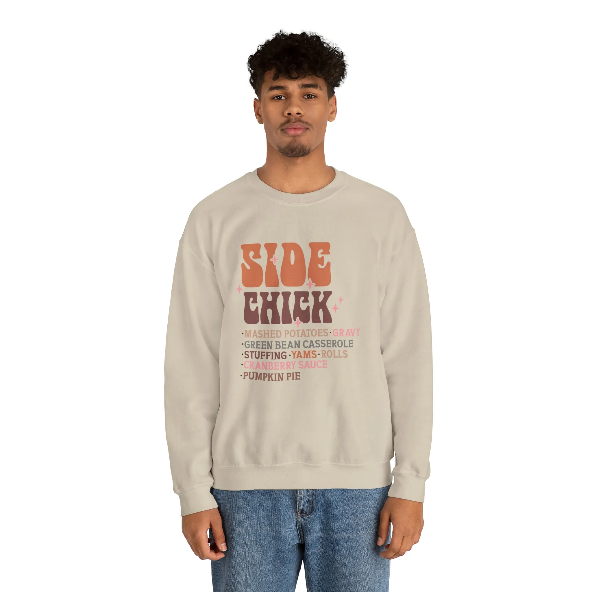 Side Chick Thanksgiving Crewneck Sweatshirt | Unisex Sizing | Falls Favorite