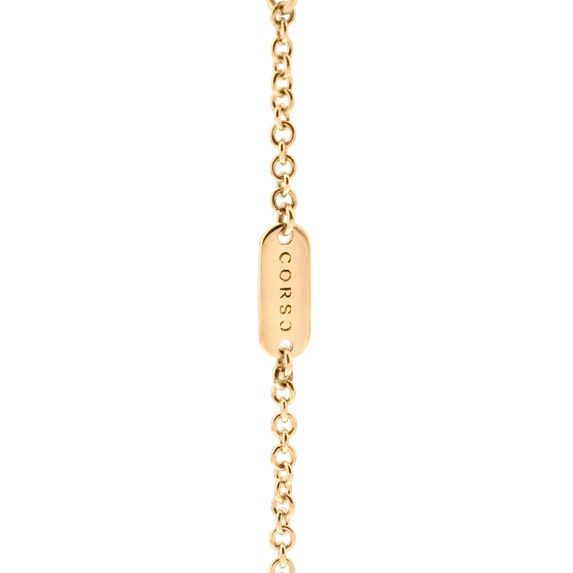 Signature Gem Necklace, Watermelon Tourmaline, Mid-Length