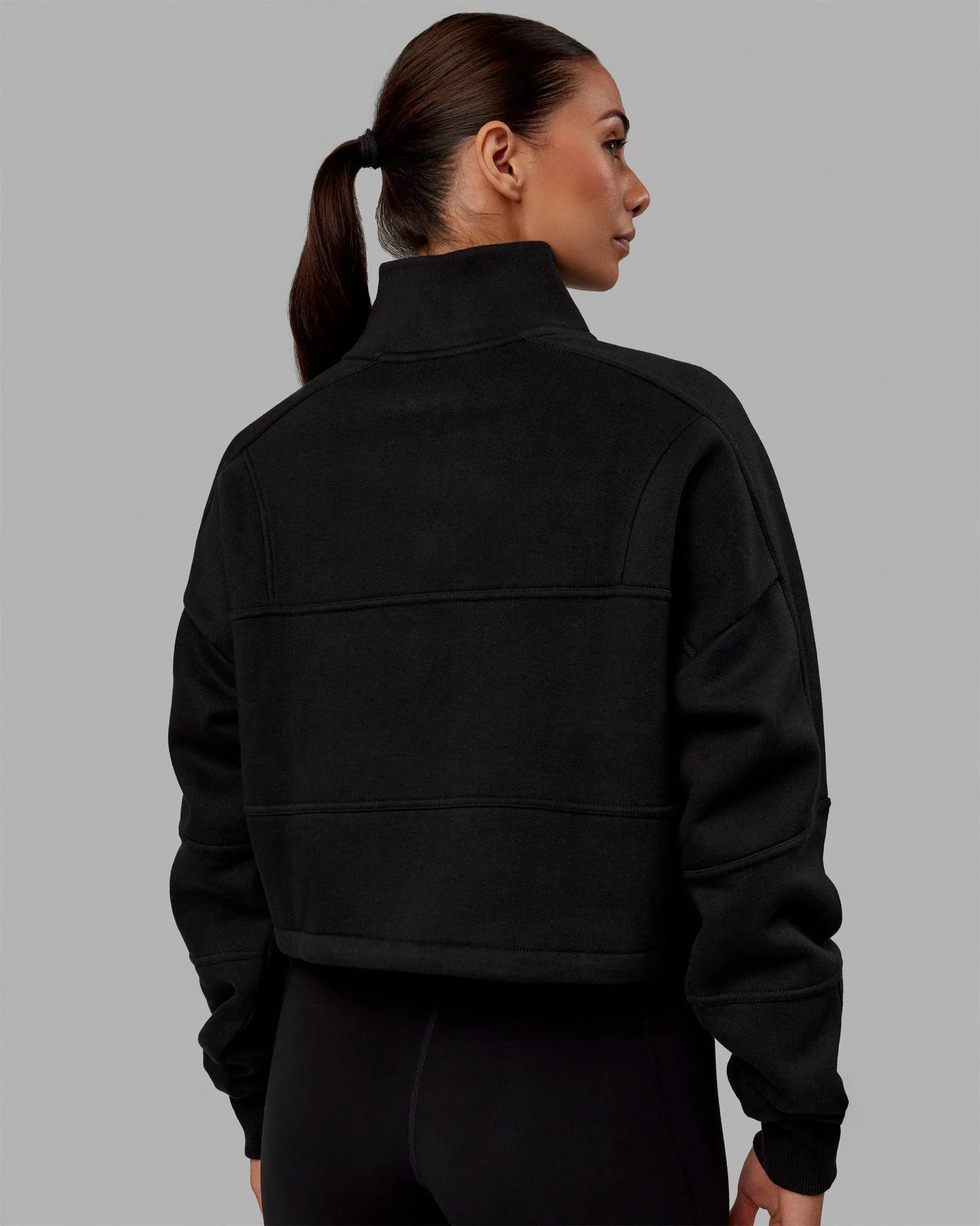 Mens Black Slam 1/4 Zip Sweater - Stylish and Comfortable Black Knit Pullover