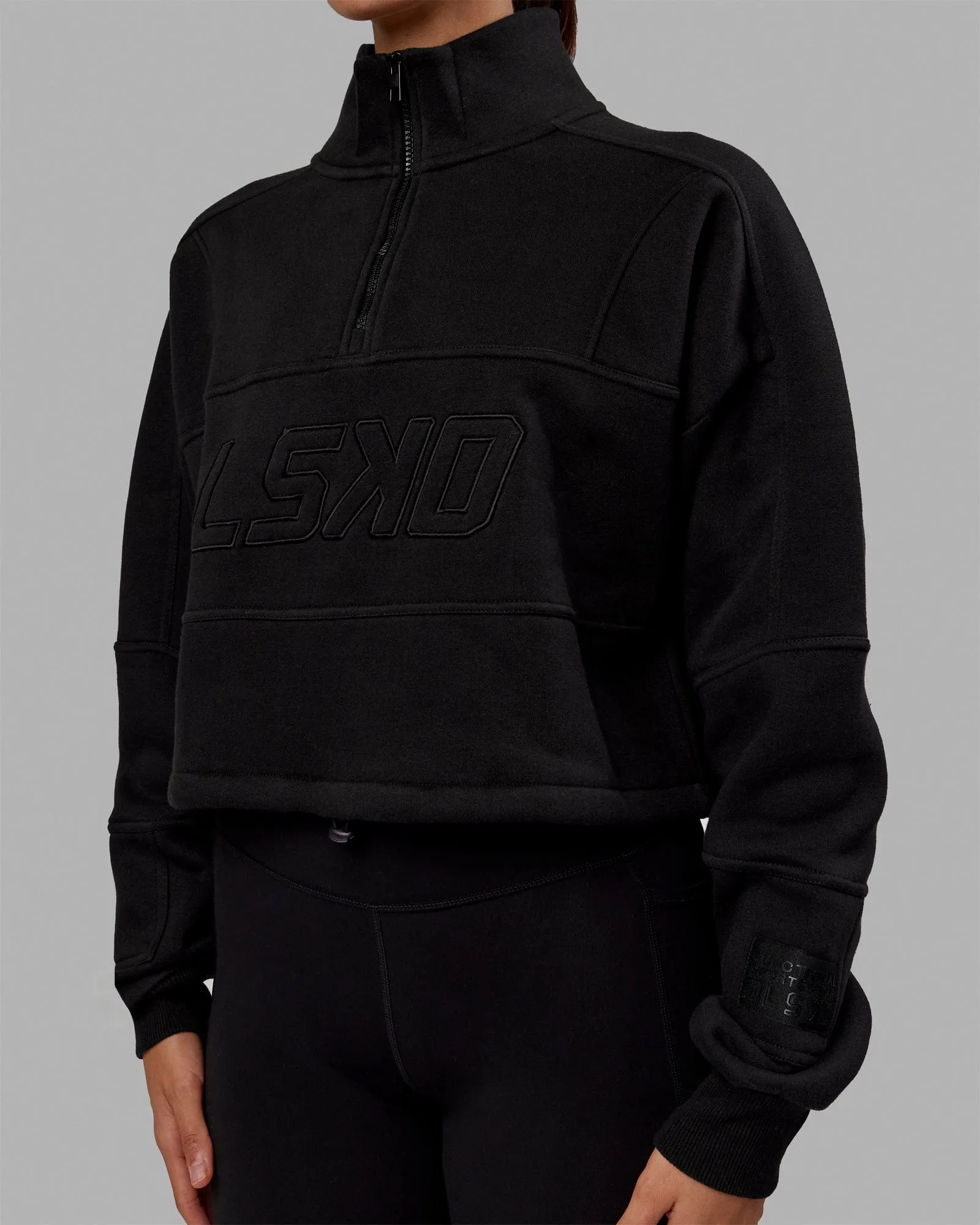Mens Black Slam 1/4 Zip Sweater - Stylish and Comfortable Black Knit Pullover
