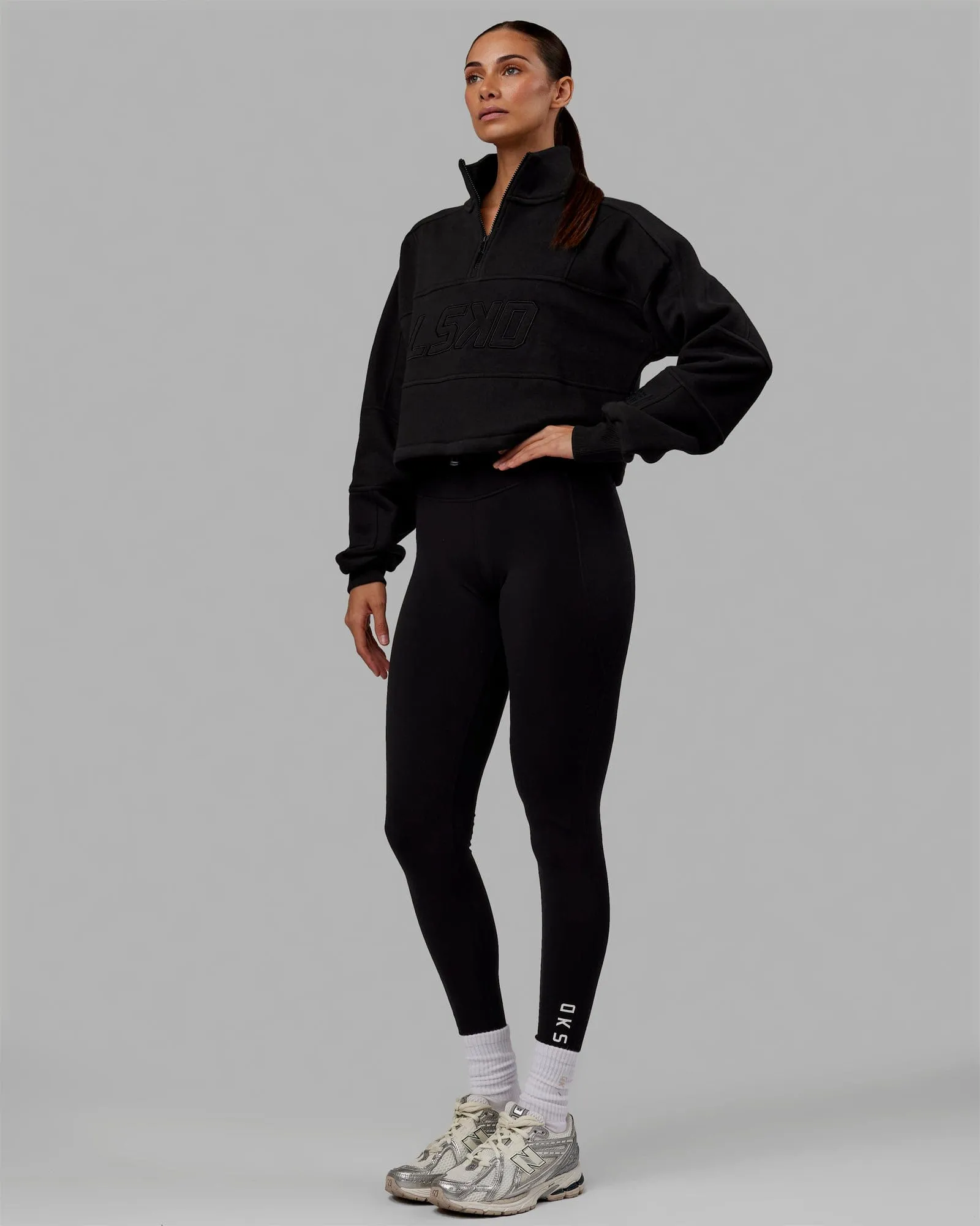 Mens Black Slam 1/4 Zip Sweater - Stylish and Comfortable Black Knit Pullover