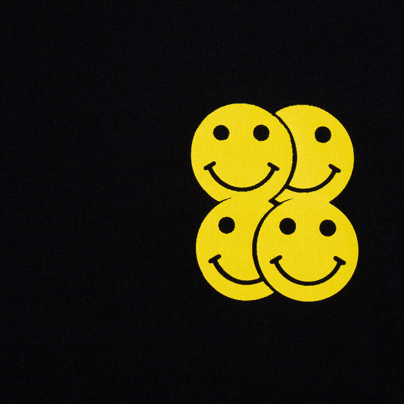 Smiley Trail  - Oversized Tshirt - Black