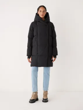 Cozy Hygge-Style Puffer Coat in Elegant Black