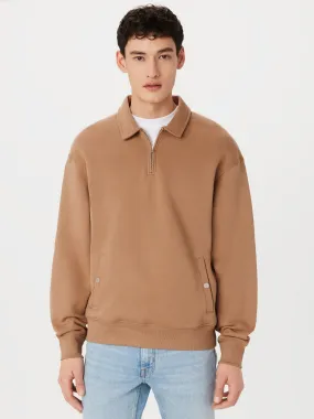 The Point Collar Sweatshirt in Café au lait