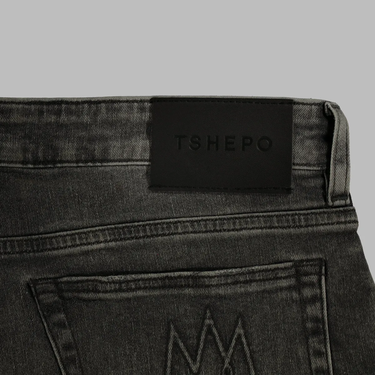 TSHEPO MENS DIKGOSI JEANS, GREY