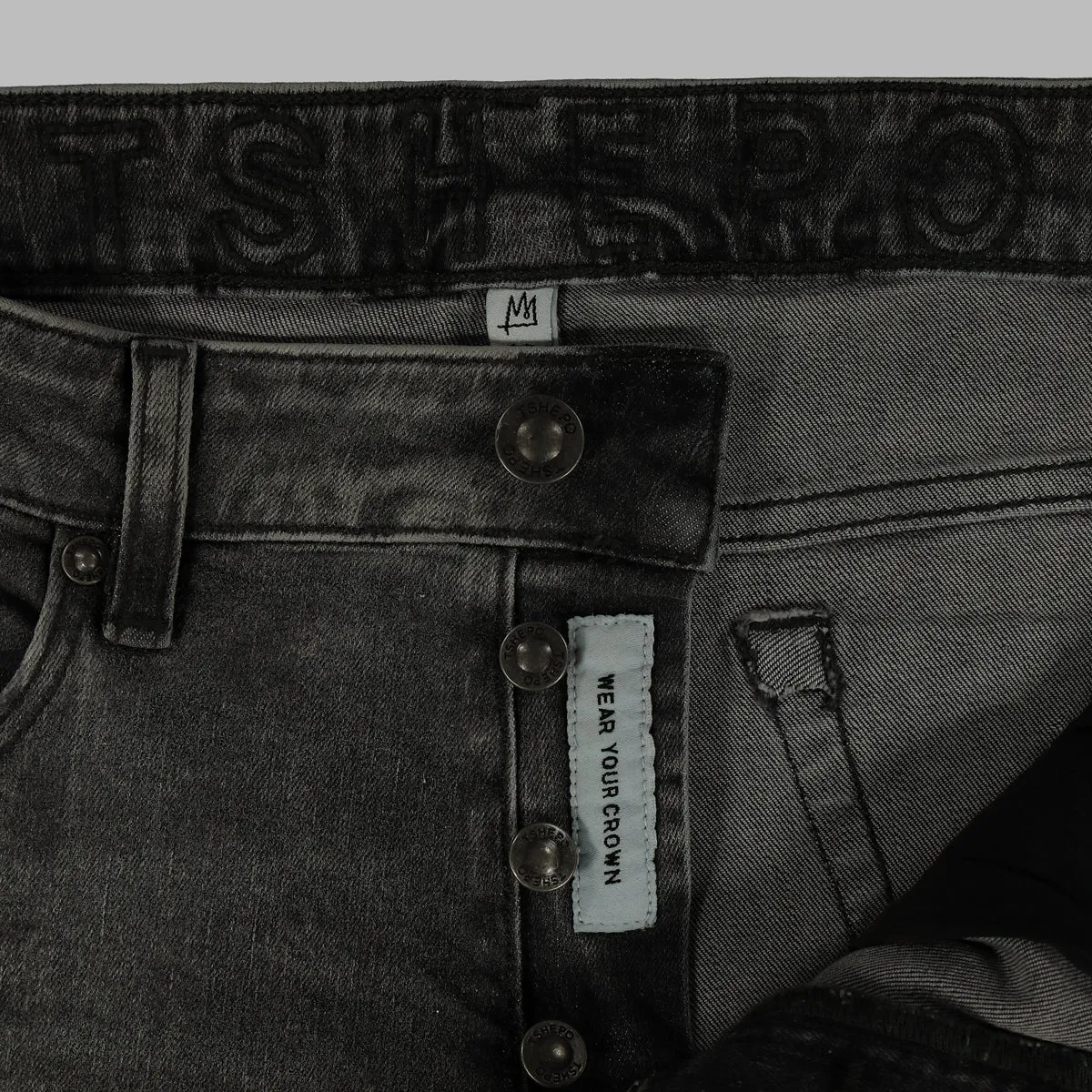 TSHEPO MENS DIKGOSI JEANS, GREY