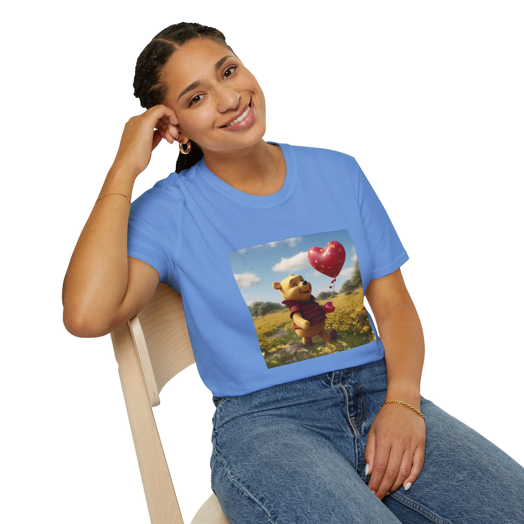 Unisex Softstyle T-Shirt-Winnie The Pooh-Valentines Day