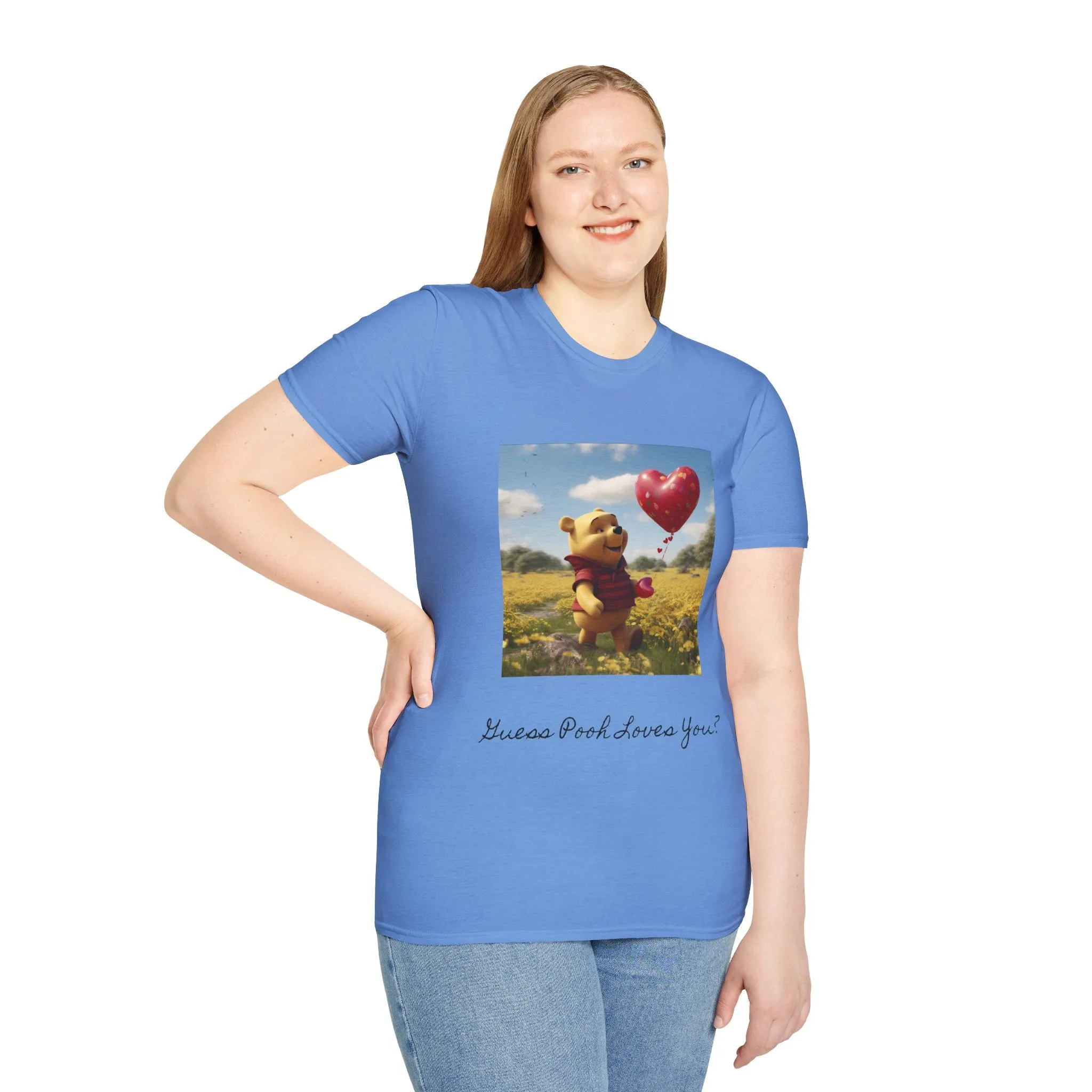 Unisex Softstyle T-Shirt-Winnie The Pooh-Valentines Day