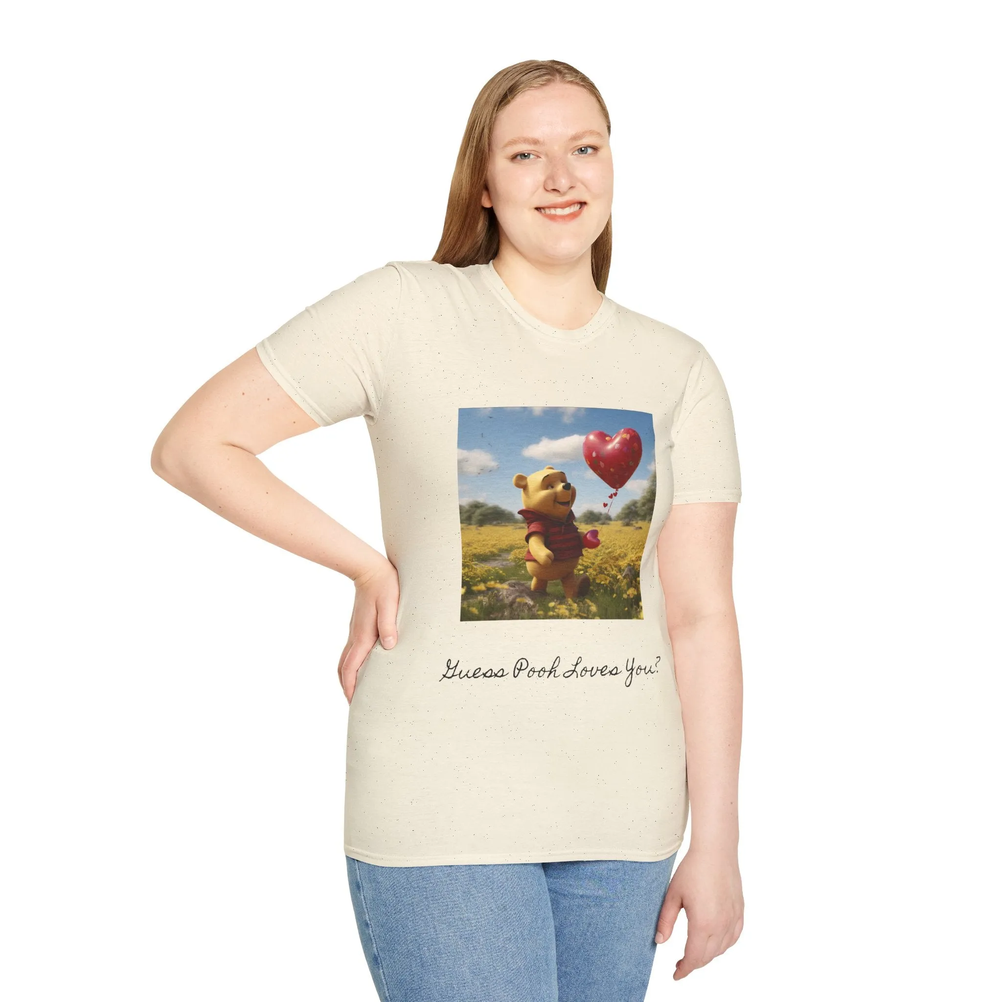 Unisex Softstyle T-Shirt-Winnie The Pooh-Valentines Day