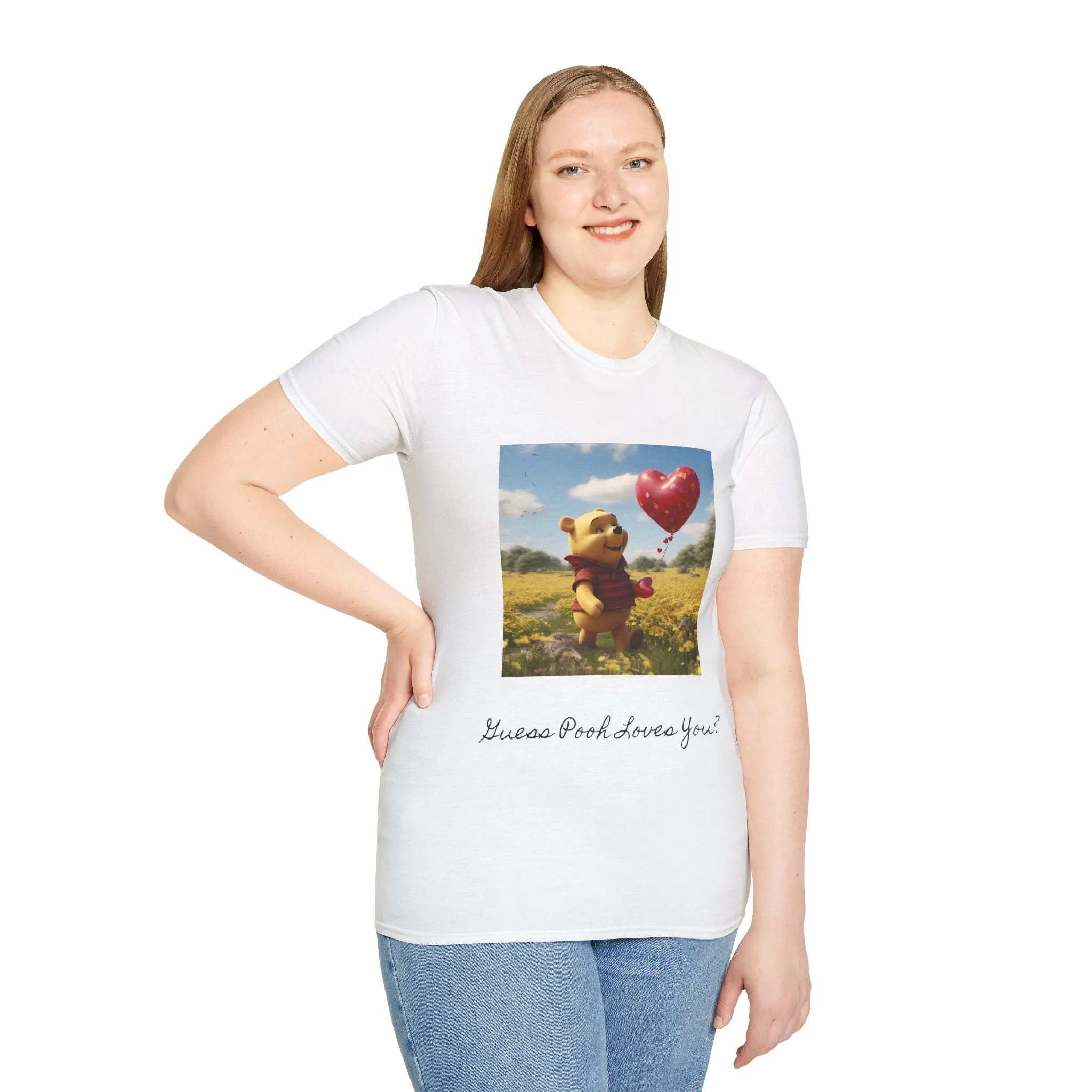 Unisex Softstyle T-Shirt-Winnie The Pooh-Valentines Day