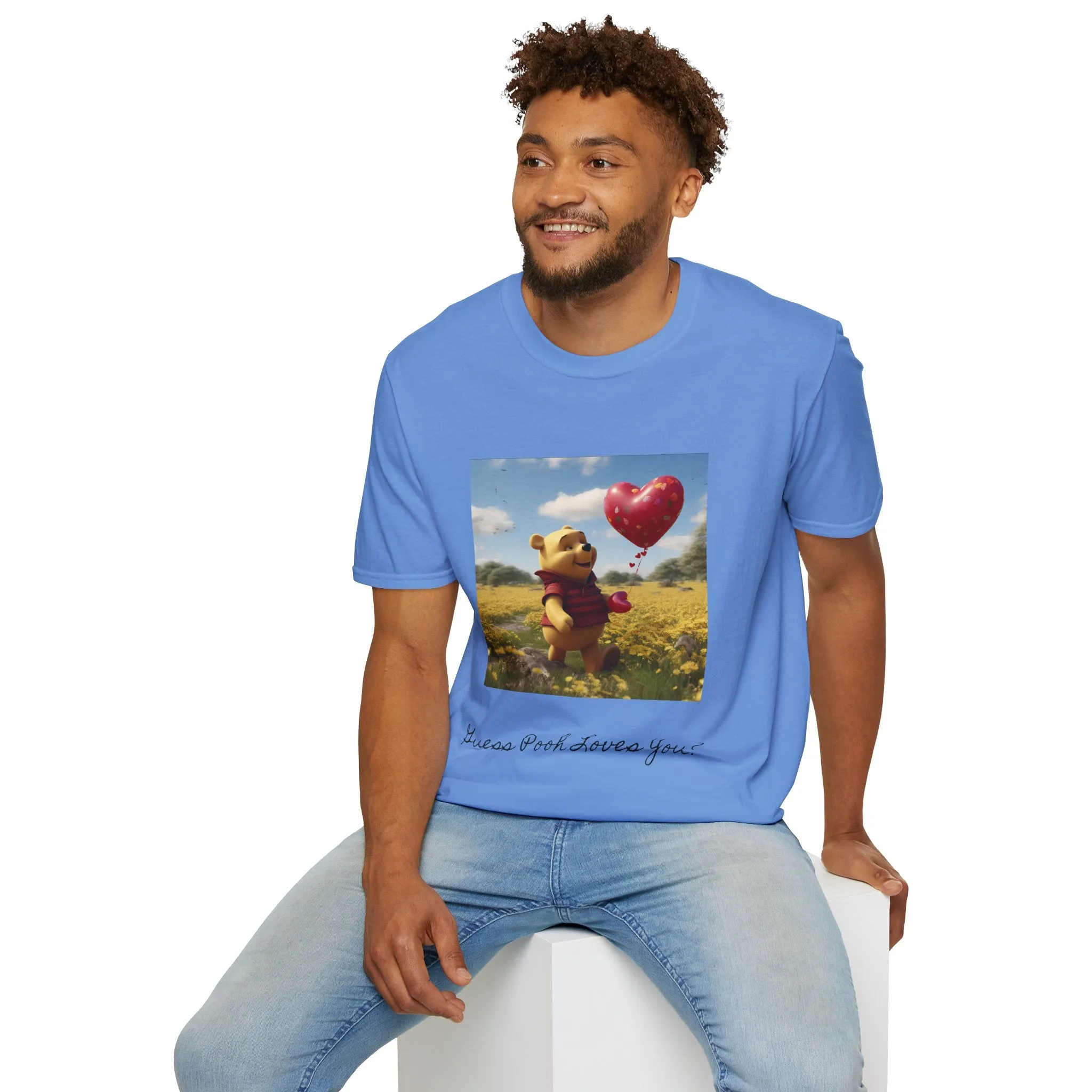 Unisex Softstyle T-Shirt-Winnie The Pooh-Valentines Day