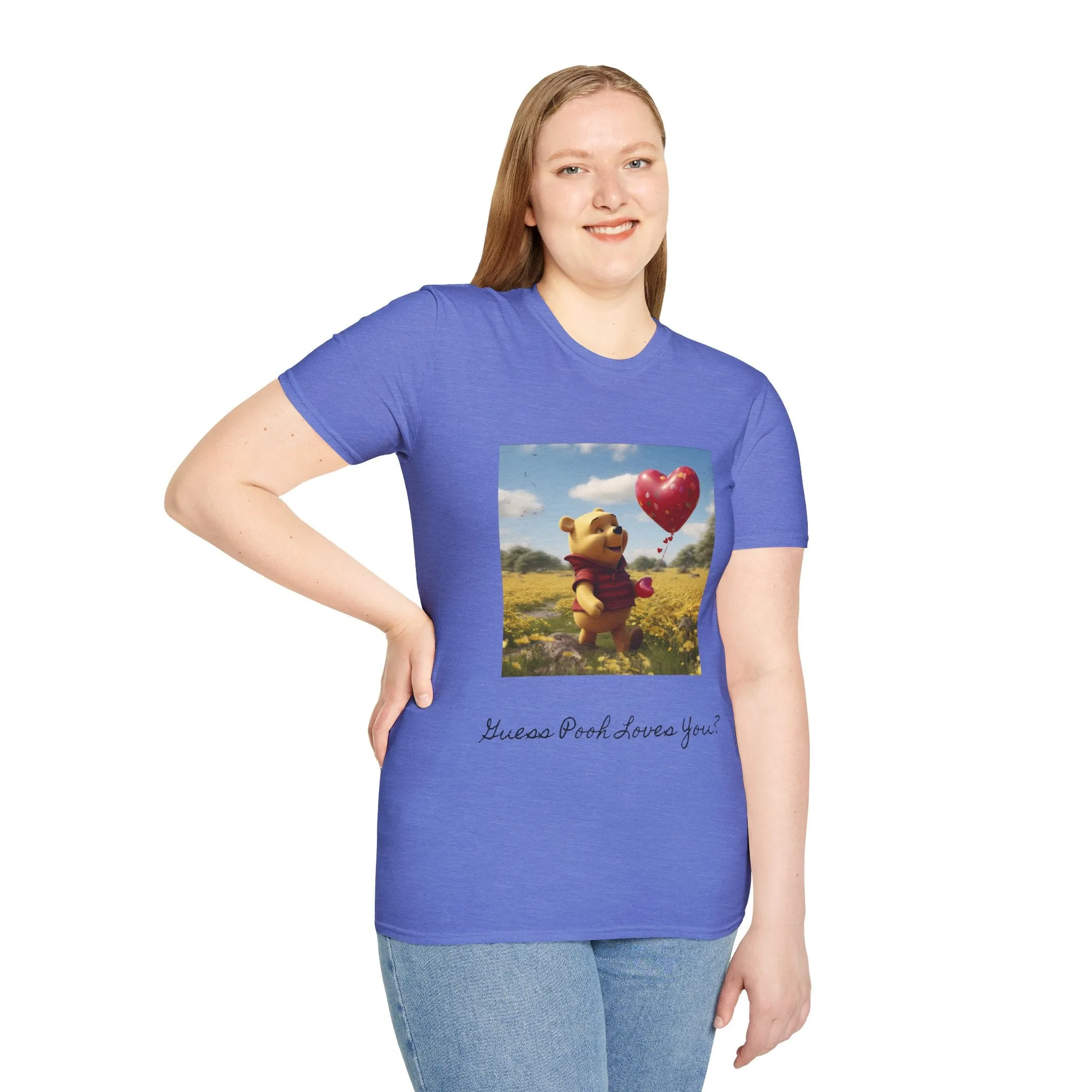 Unisex Softstyle T-Shirt-Winnie The Pooh-Valentines Day