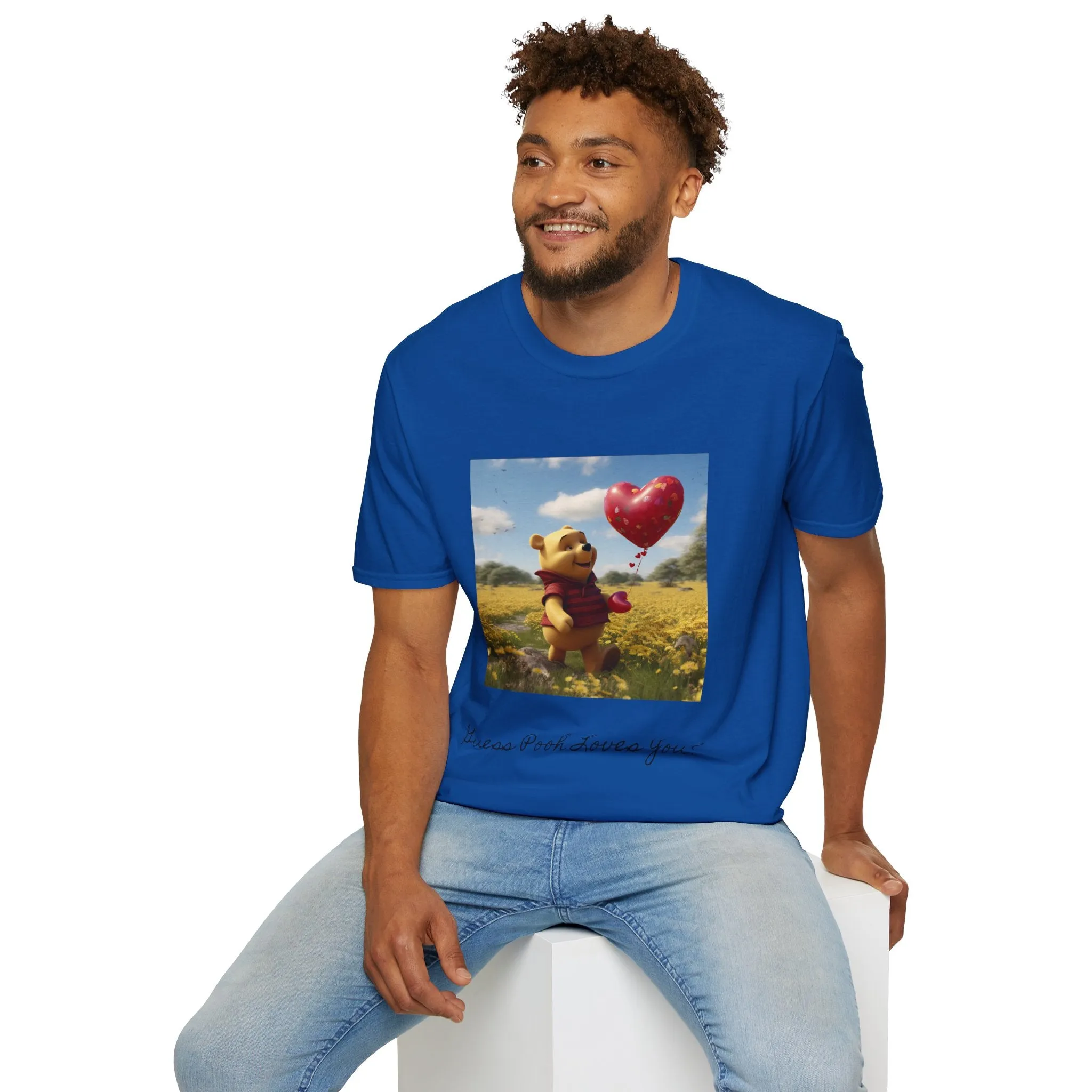 Unisex Softstyle T-Shirt-Winnie The Pooh-Valentines Day