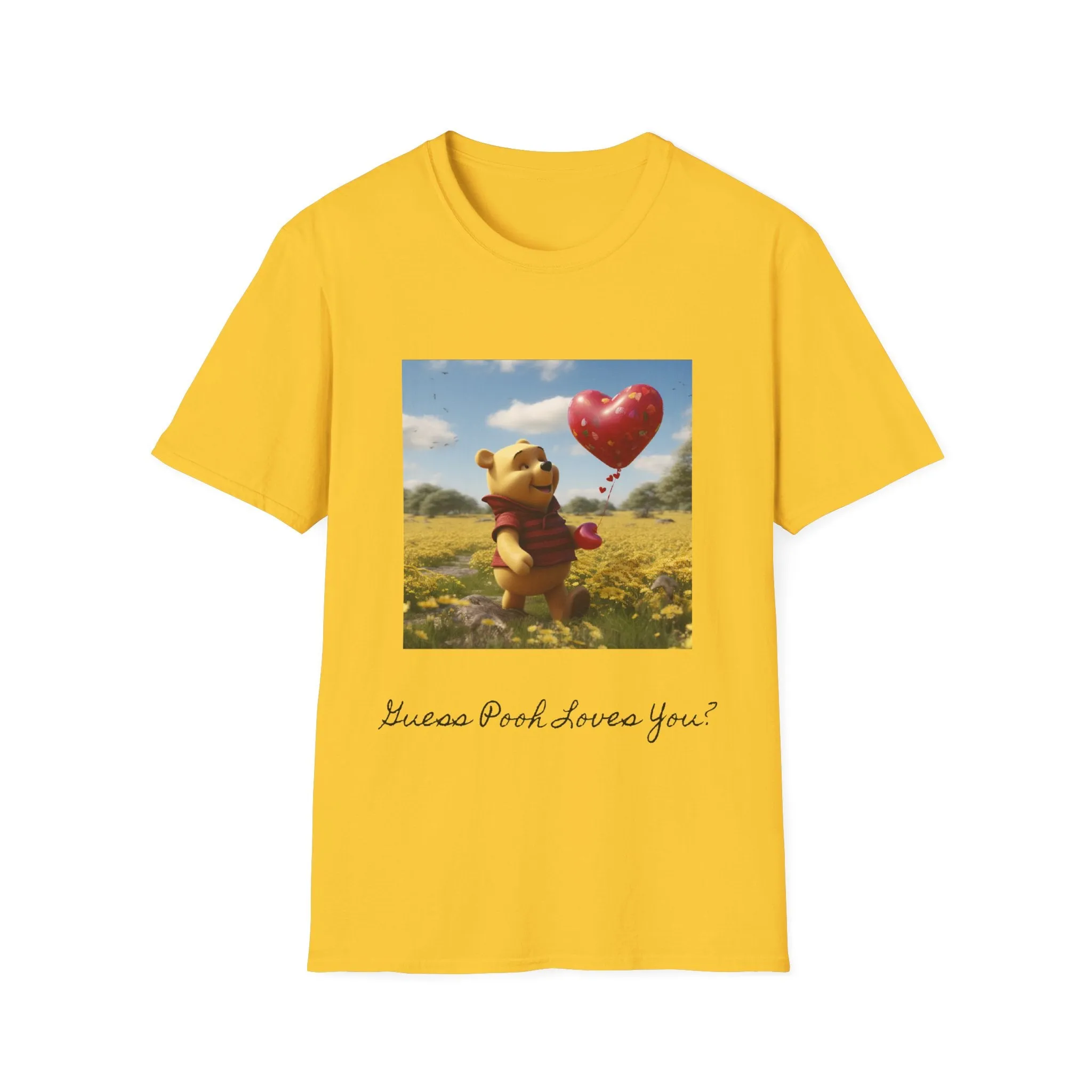 Unisex Softstyle T-Shirt-Winnie The Pooh-Valentines Day