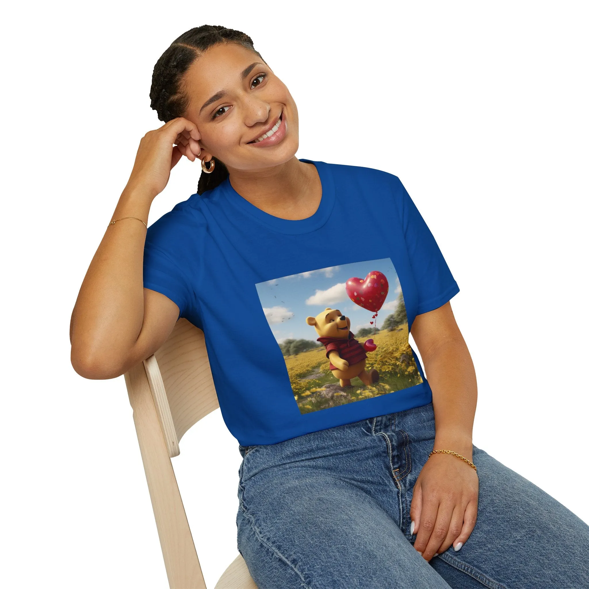 Unisex Softstyle T-Shirt-Winnie The Pooh-Valentines Day