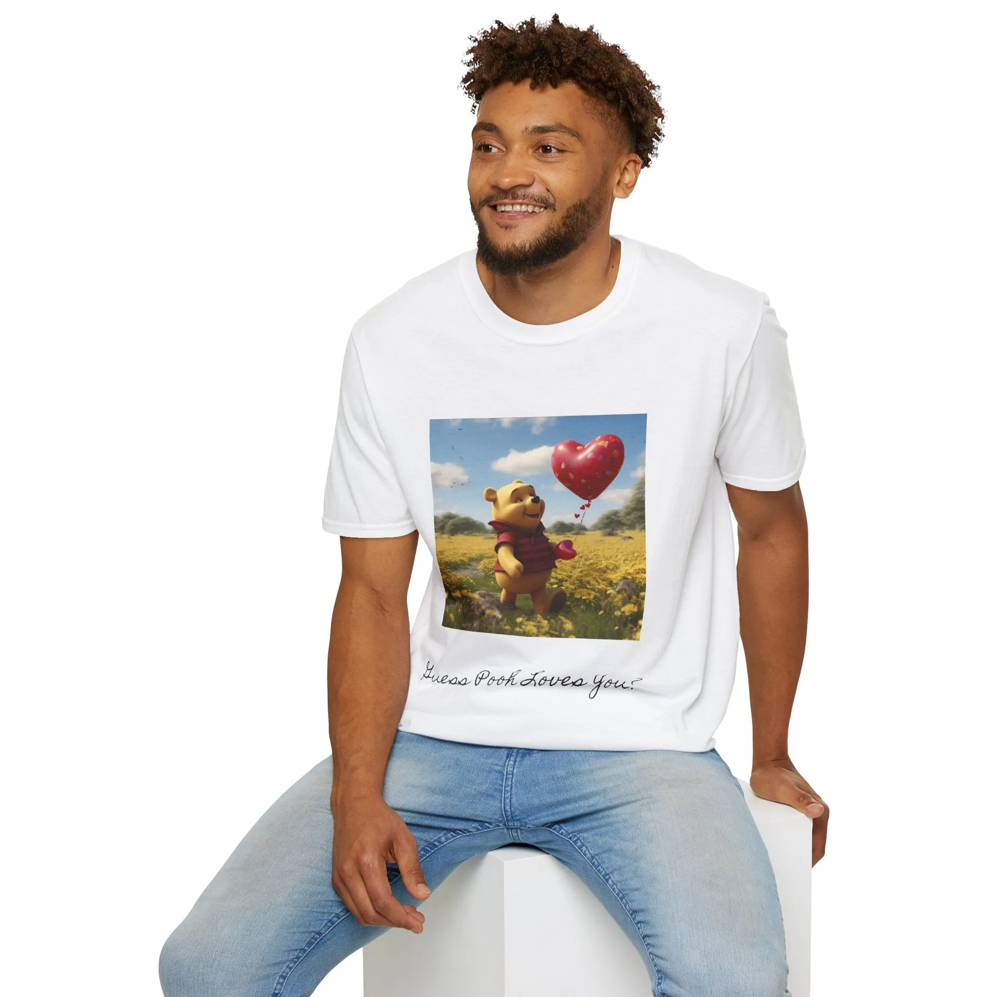 Unisex Softstyle T-Shirt-Winnie The Pooh-Valentines Day