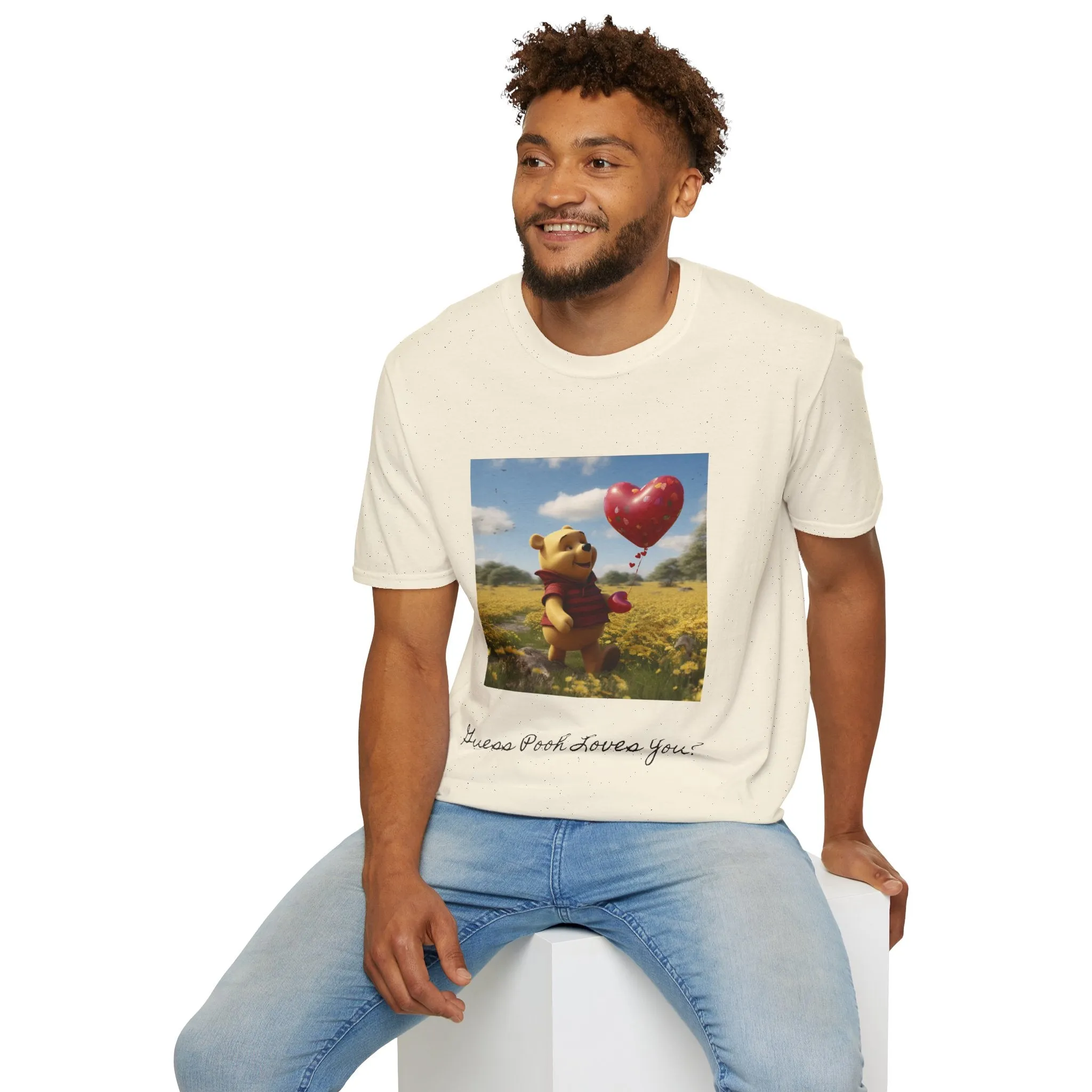 Unisex Softstyle T-Shirt-Winnie The Pooh-Valentines Day