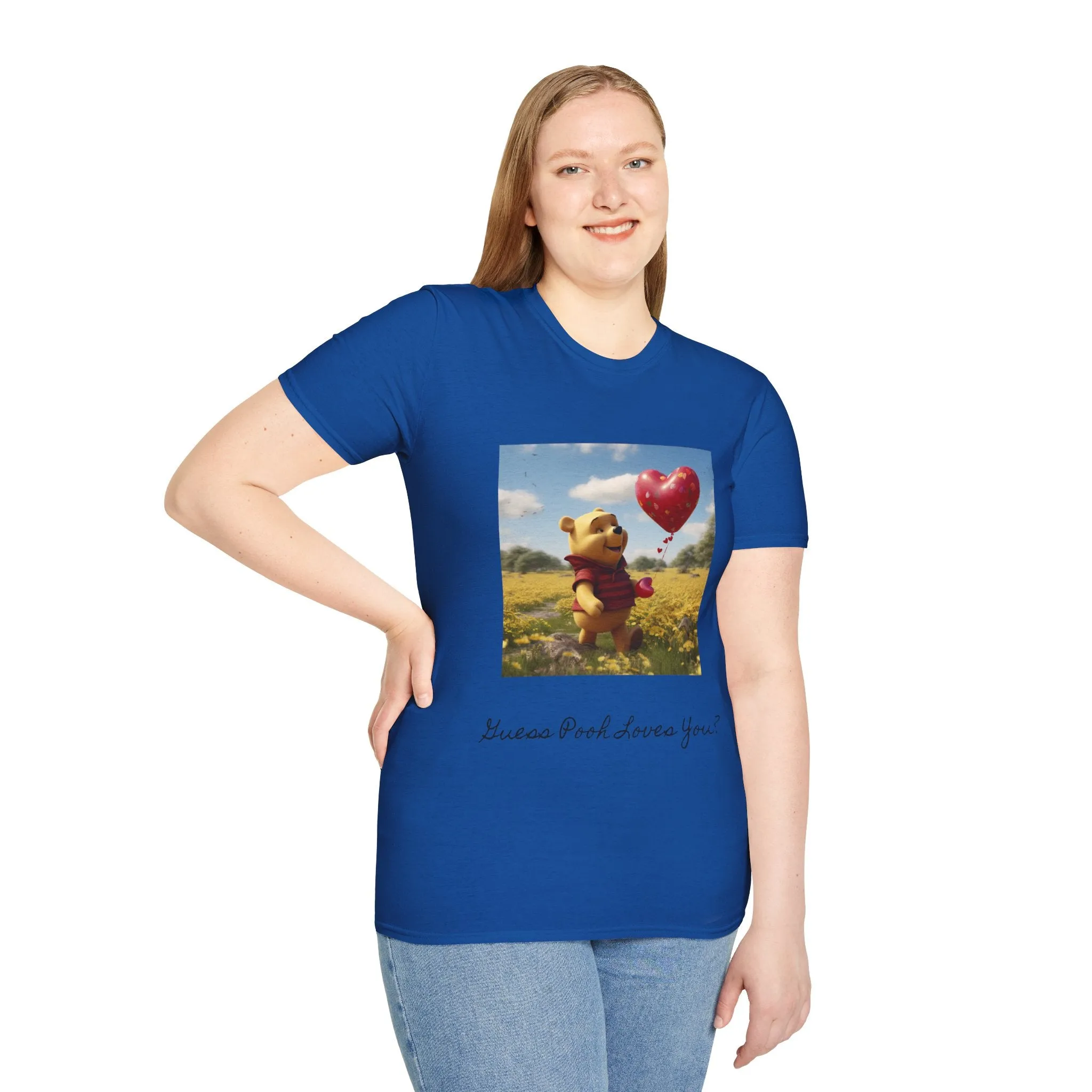 Unisex Softstyle T-Shirt-Winnie The Pooh-Valentines Day