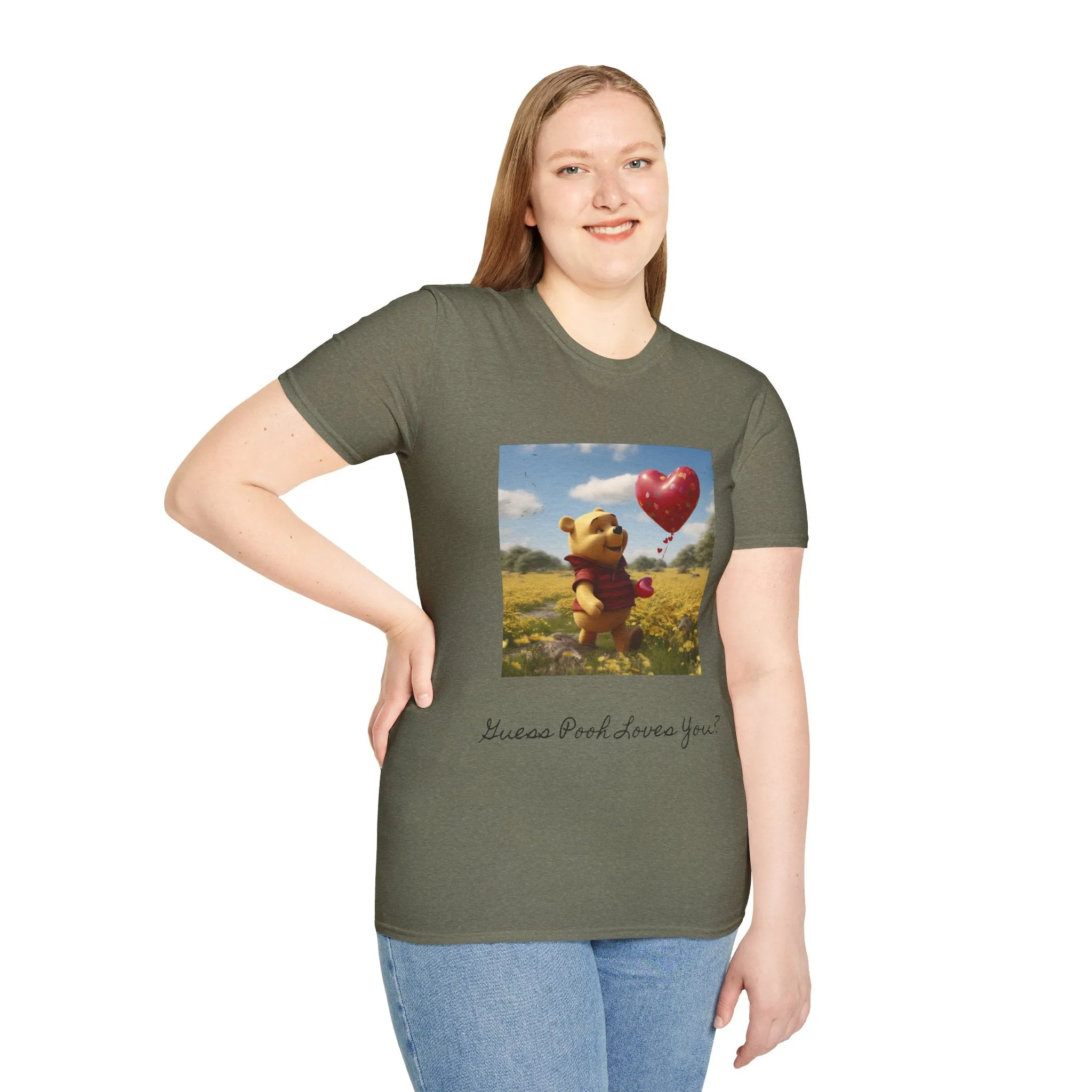 Unisex Softstyle T-Shirt-Winnie The Pooh-Valentines Day