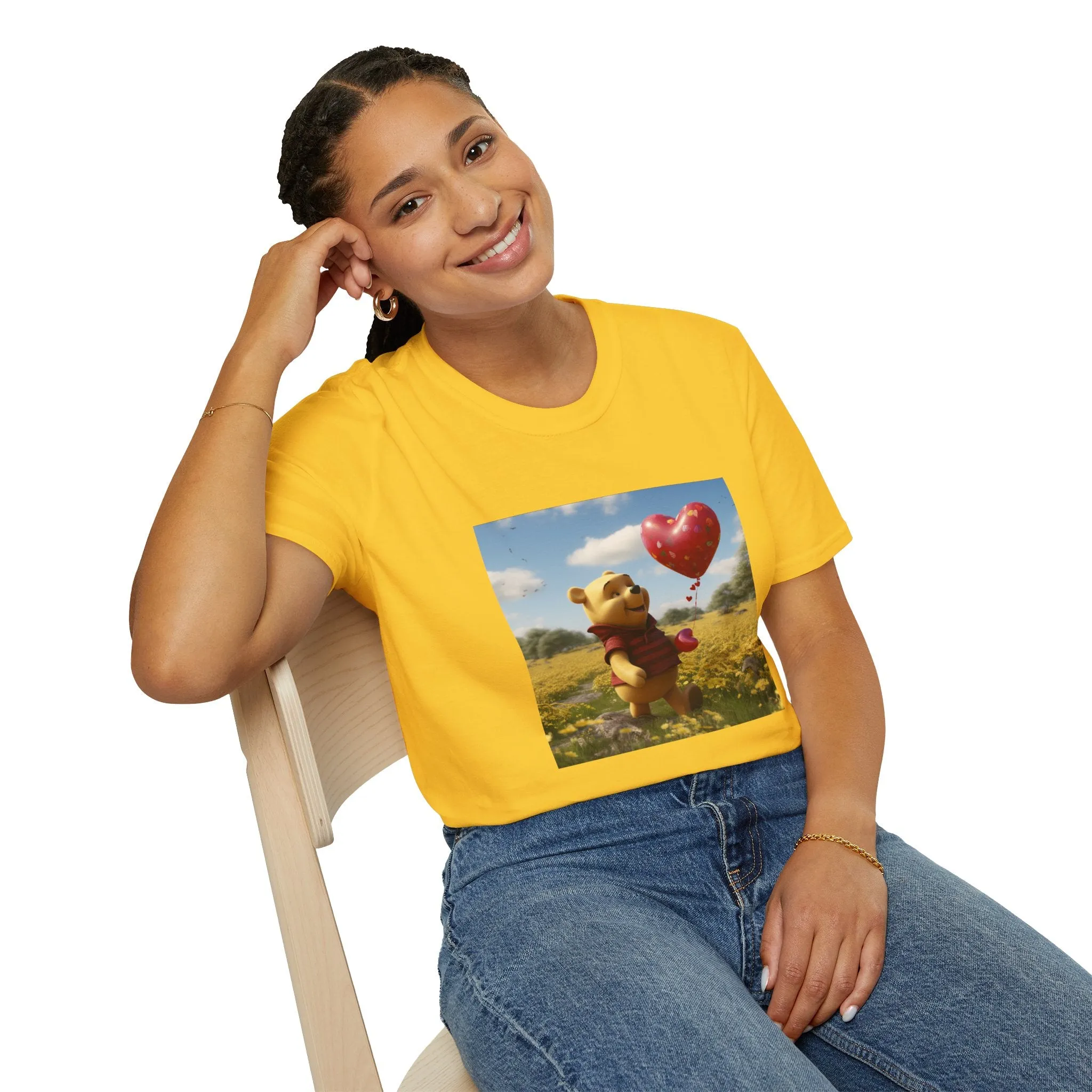 Unisex Softstyle T-Shirt-Winnie The Pooh-Valentines Day