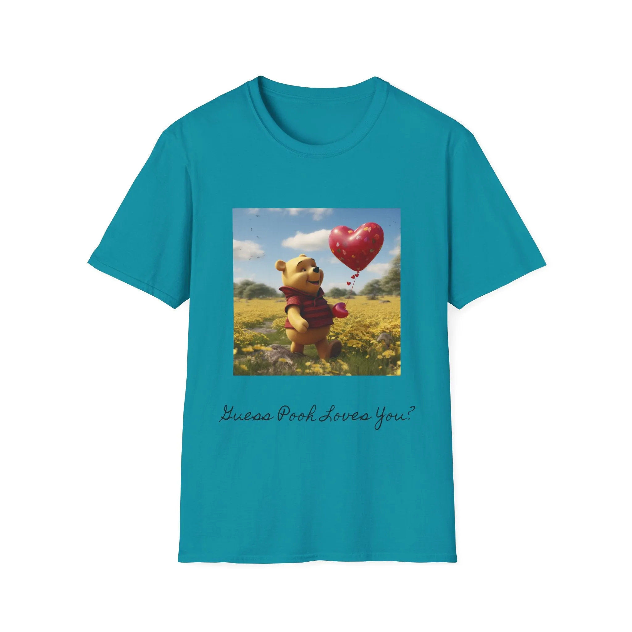 Unisex Softstyle T-Shirt-Winnie The Pooh-Valentines Day