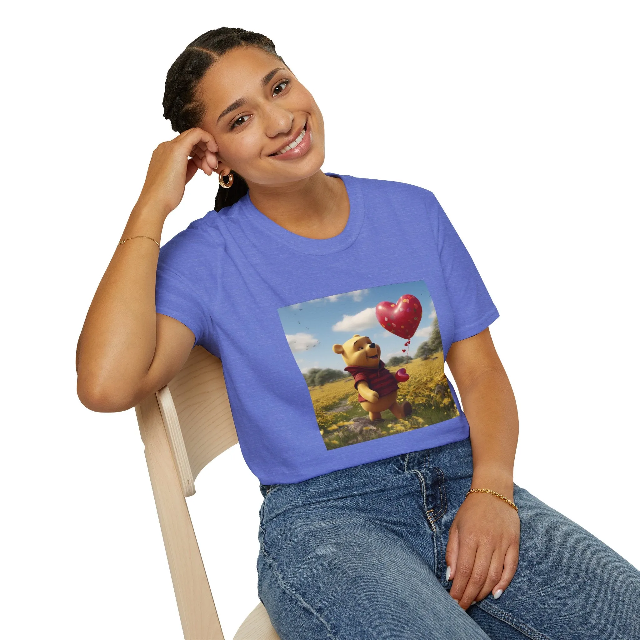 Unisex Softstyle T-Shirt-Winnie The Pooh-Valentines Day
