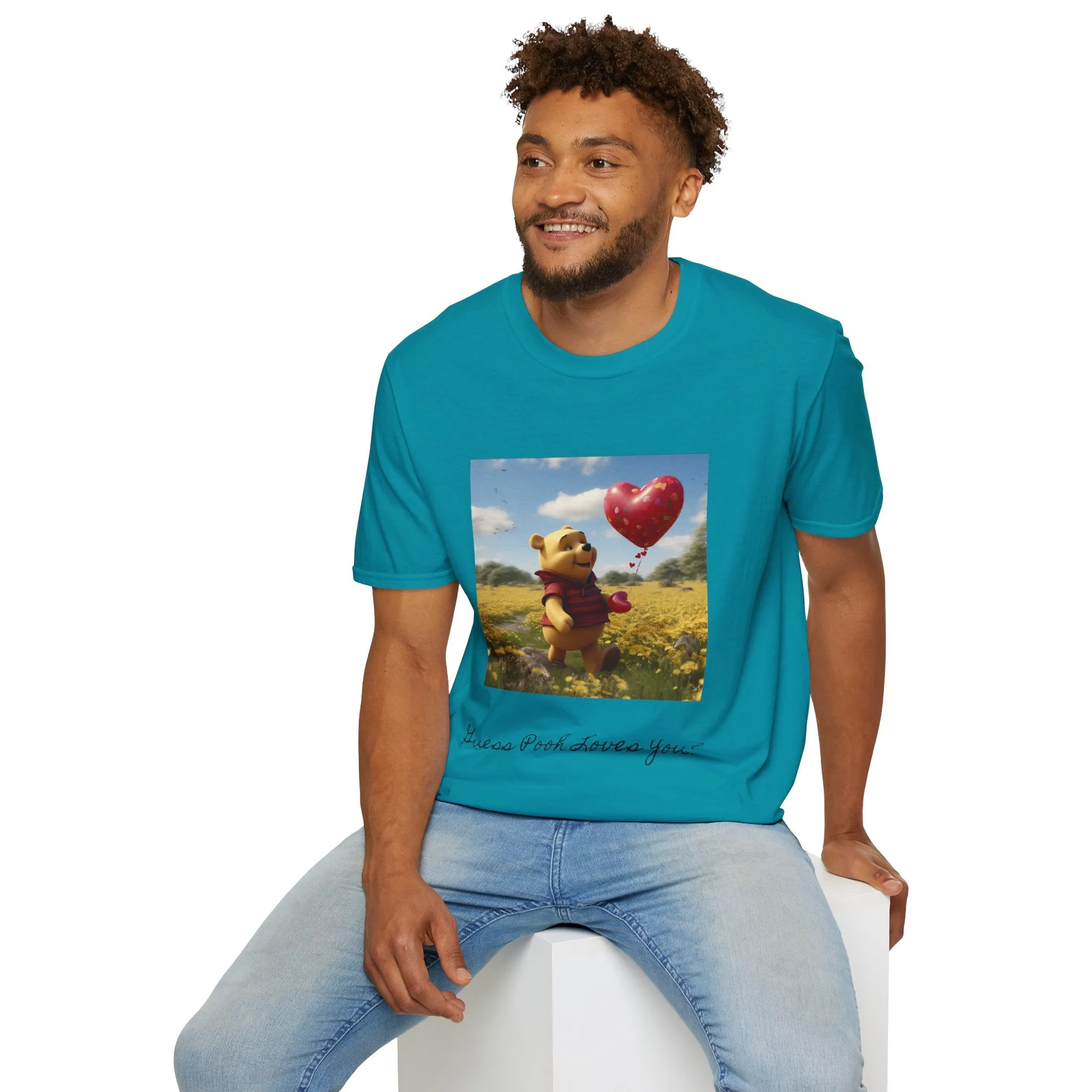 Unisex Softstyle T-Shirt-Winnie The Pooh-Valentines Day