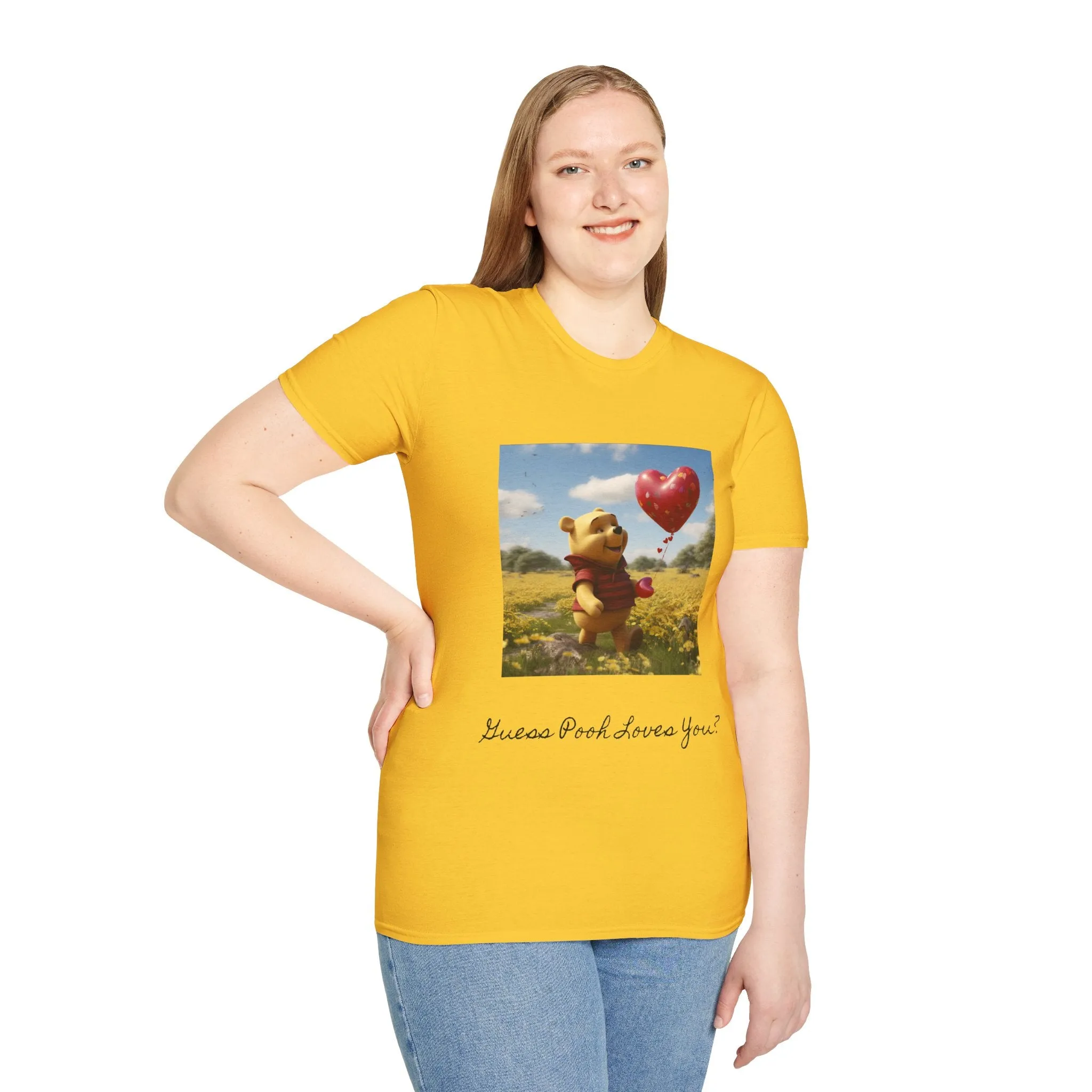Unisex Softstyle T-Shirt-Winnie The Pooh-Valentines Day