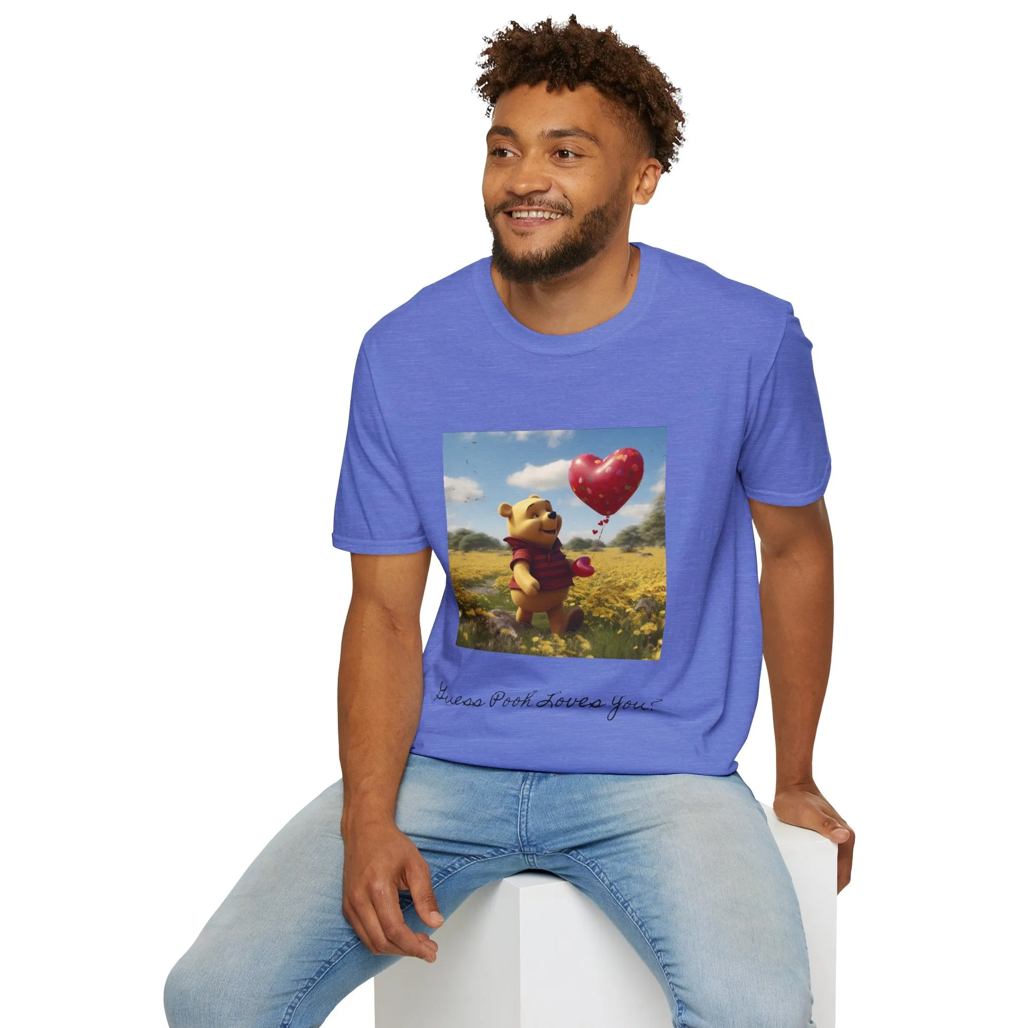 Unisex Softstyle T-Shirt-Winnie The Pooh-Valentines Day