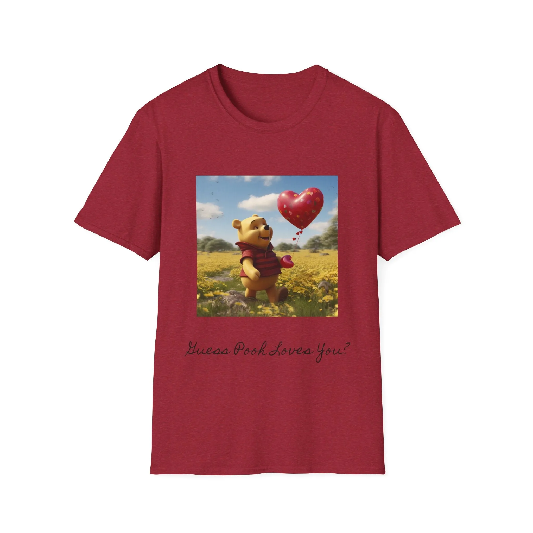 Unisex Softstyle T-Shirt-Winnie The Pooh-Valentines Day