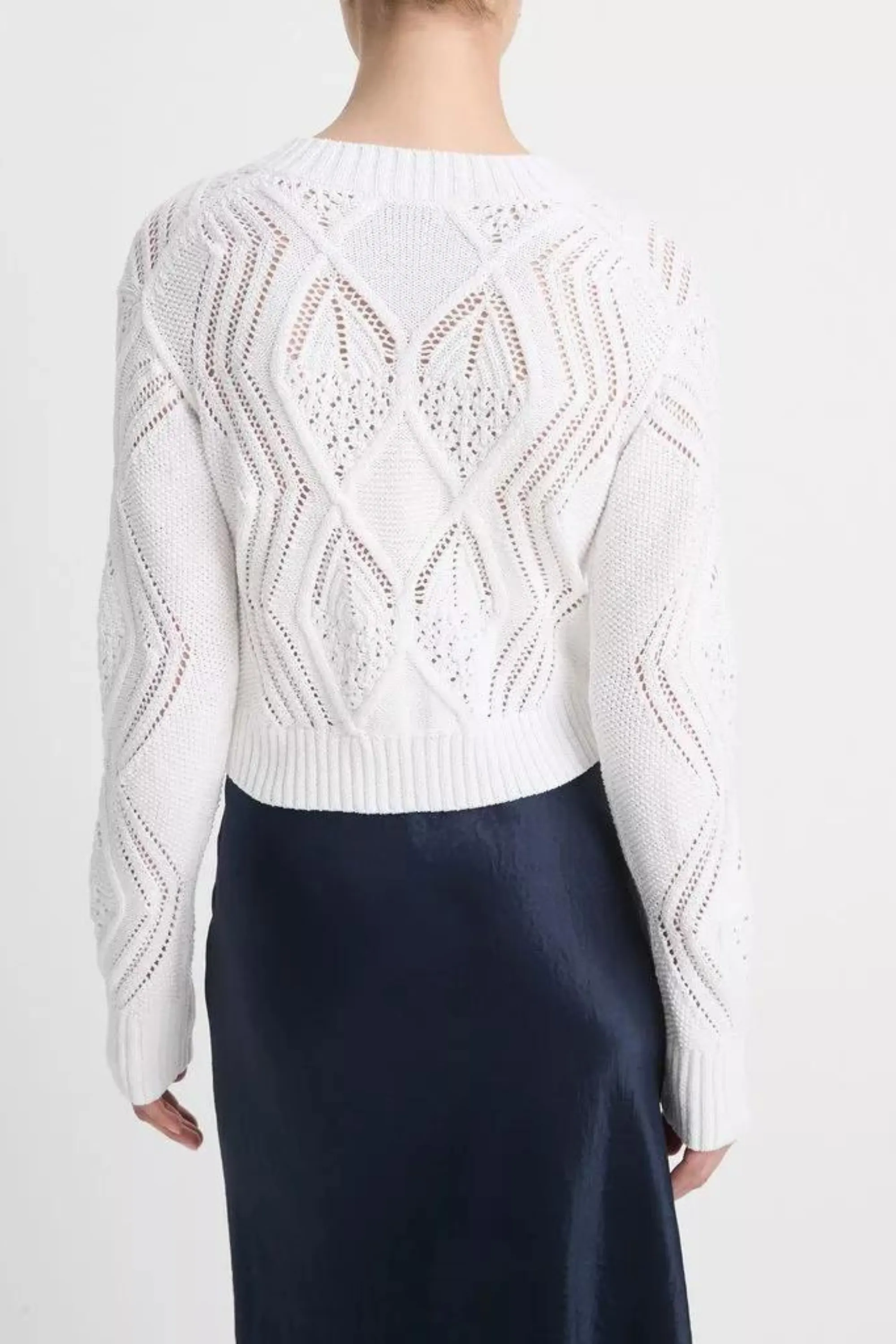 Vince Diamond-Stitched Cardigan