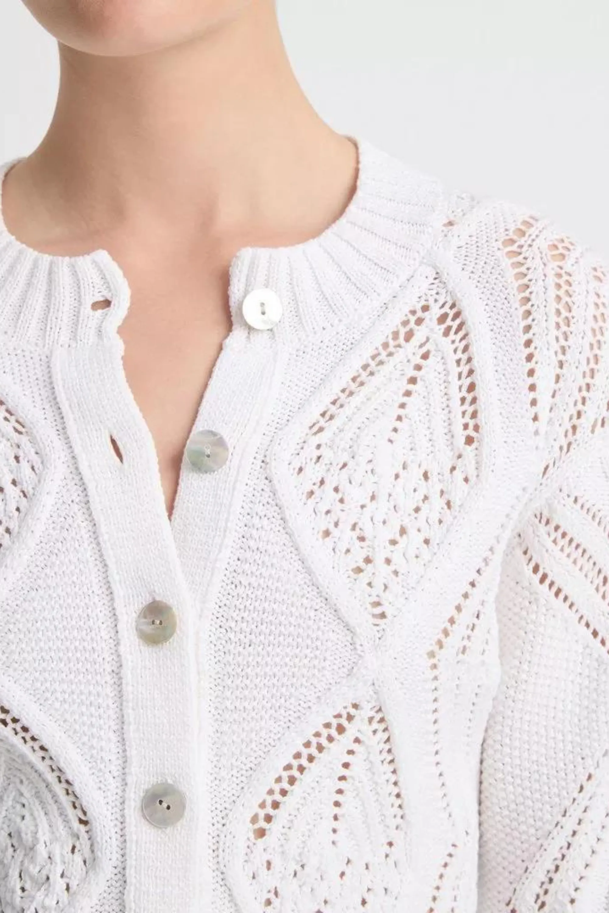 Vince Diamond-Stitched Cardigan