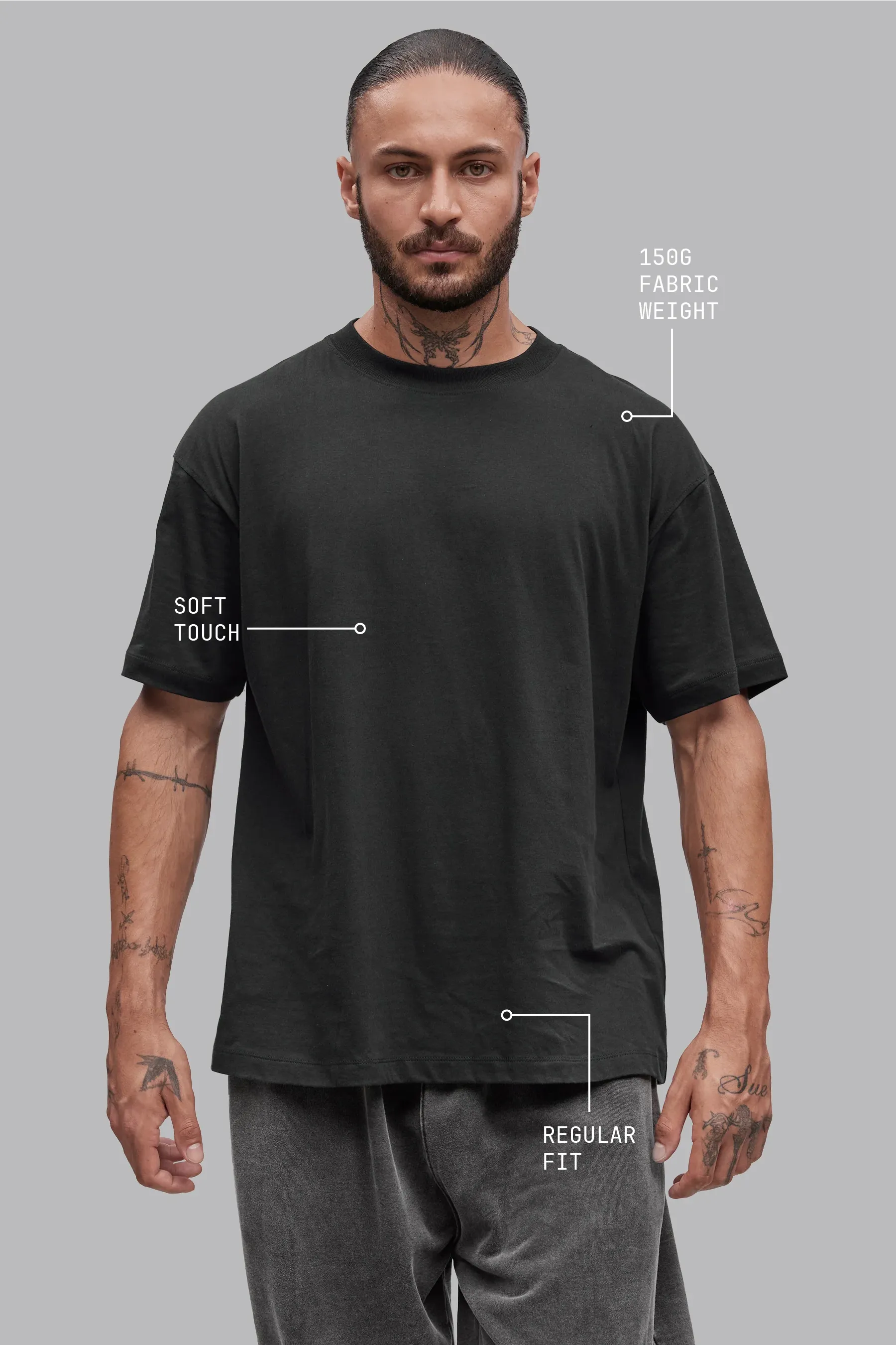 V_LYFE150 T-SHIRT - Dark Gray