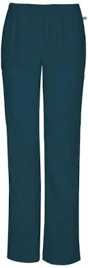 WW Flex Petite Mid Rise Straight Leg Elastic Waist Pant 44200AP